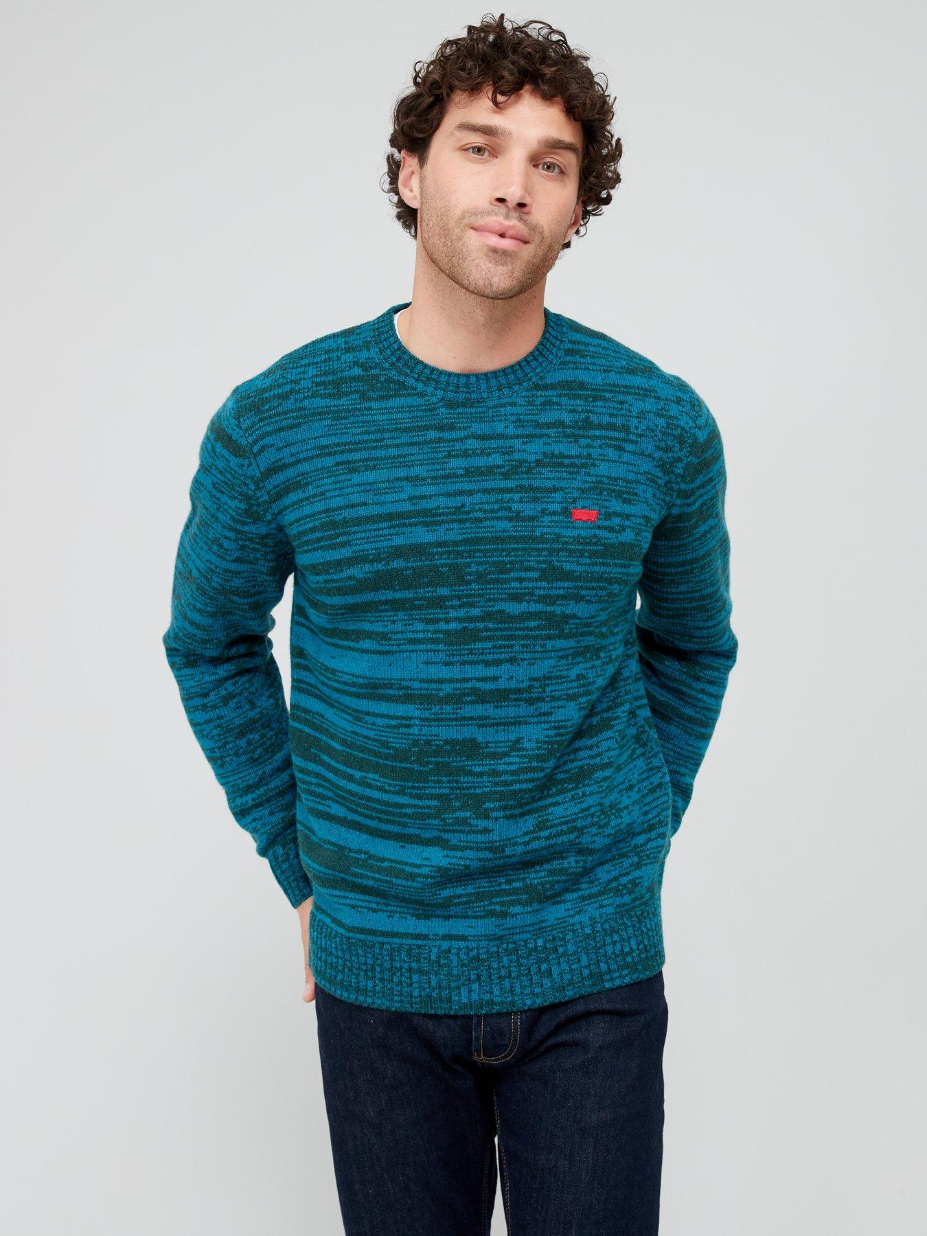 Levi s Original Housemark Logo Jumper Blue littlewoods