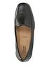  image of clarks-collection-georgia-extra-wide-fit-shoes-black-leather