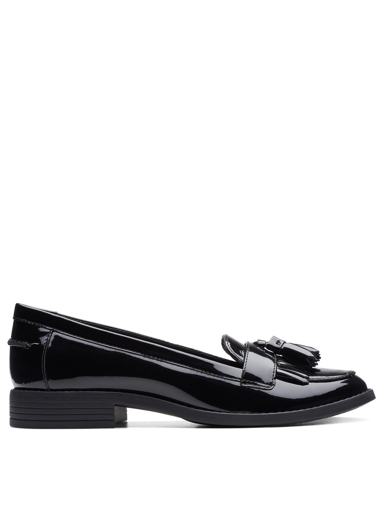 Clarks Camzin Angelica Shoes - Black Leather | littlewoods.com