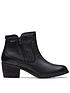  image of clarks-neva-zip-wp-boots-black-leather