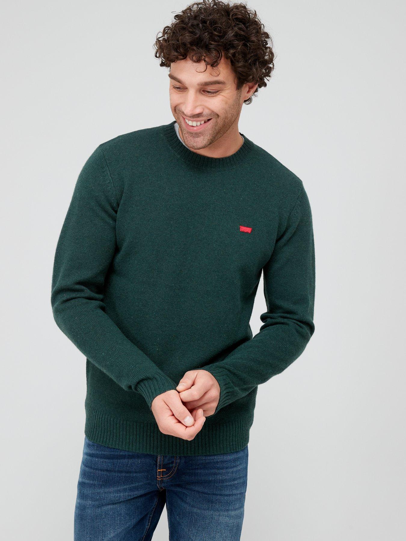 Levi s Original Housemark Logo Jumper Green littlewoods