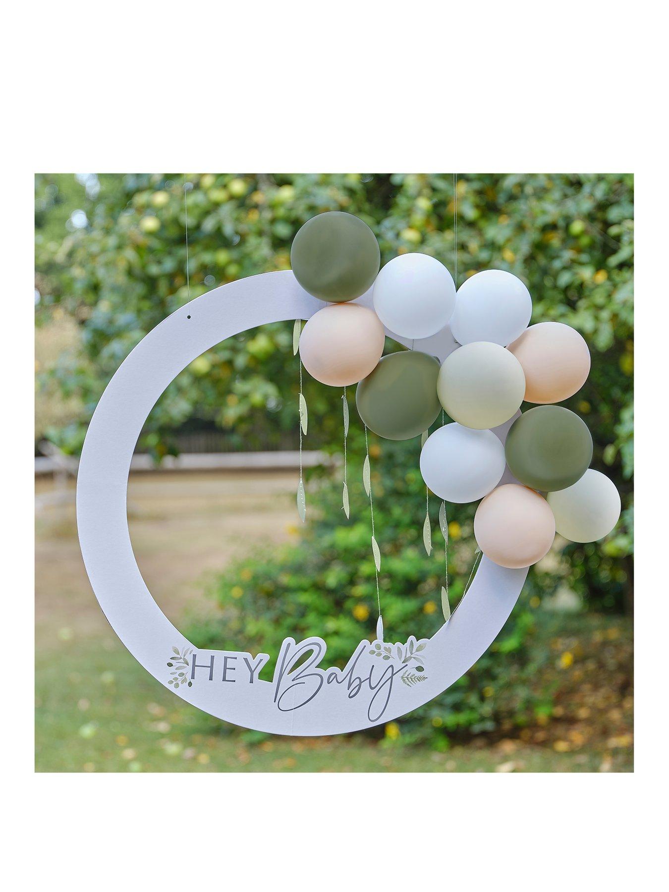 Sage and Earthy Brown Balloon Garland Kit with 95 Balloons in Pearl Wh –  Sweet Baby Company