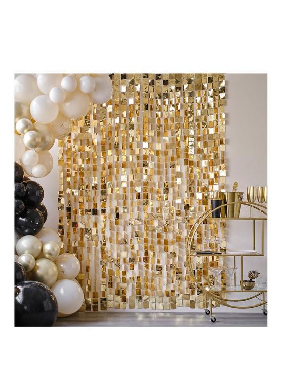 front image of ginger-ray-backdrop-sequin-wall-goldchampagne