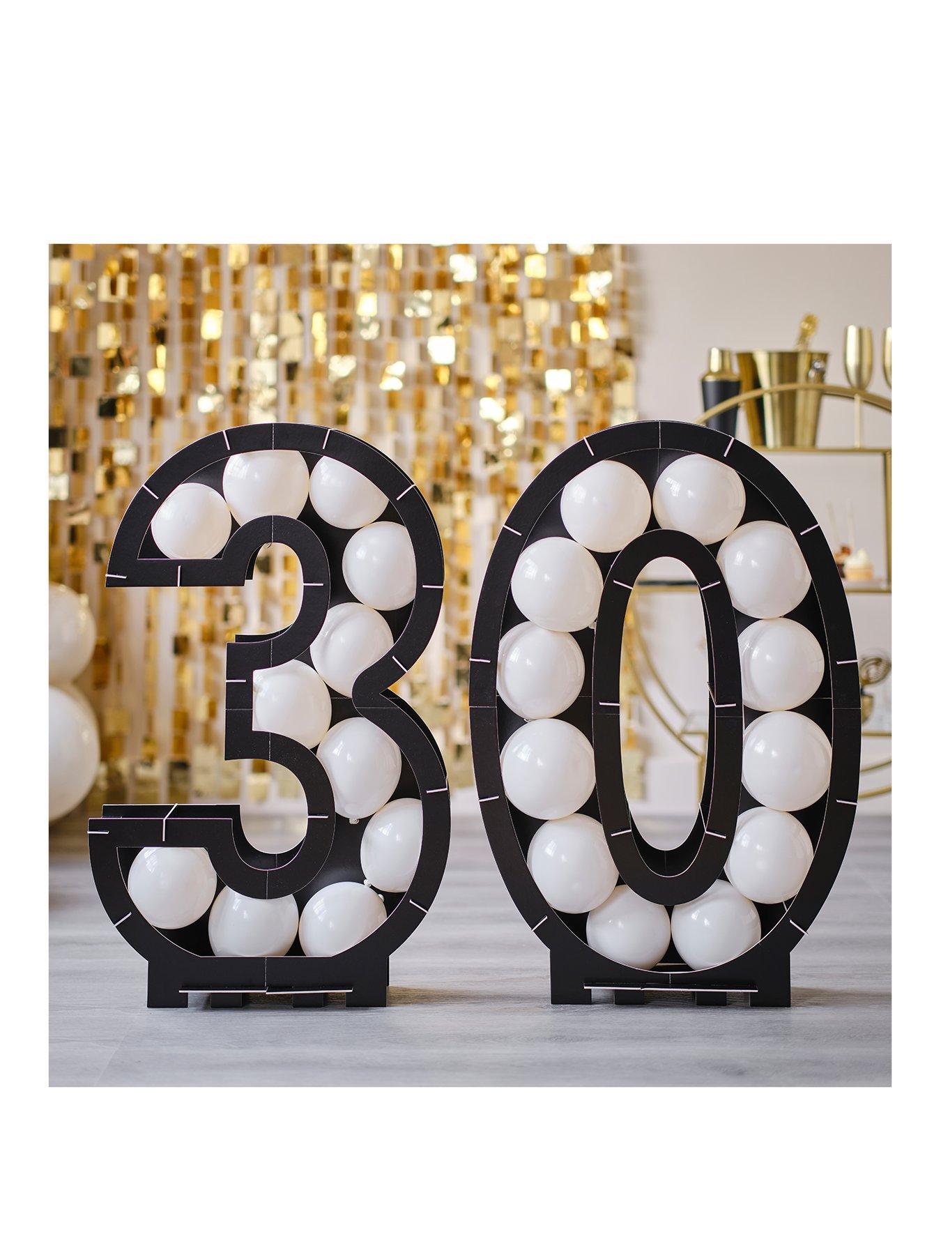 Ginger Ray Balloon Mosaic 30 Black