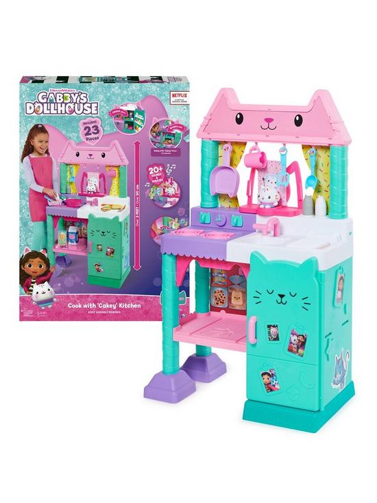 front image of gabbys-dollhouse-cakey-role-play-kitchen