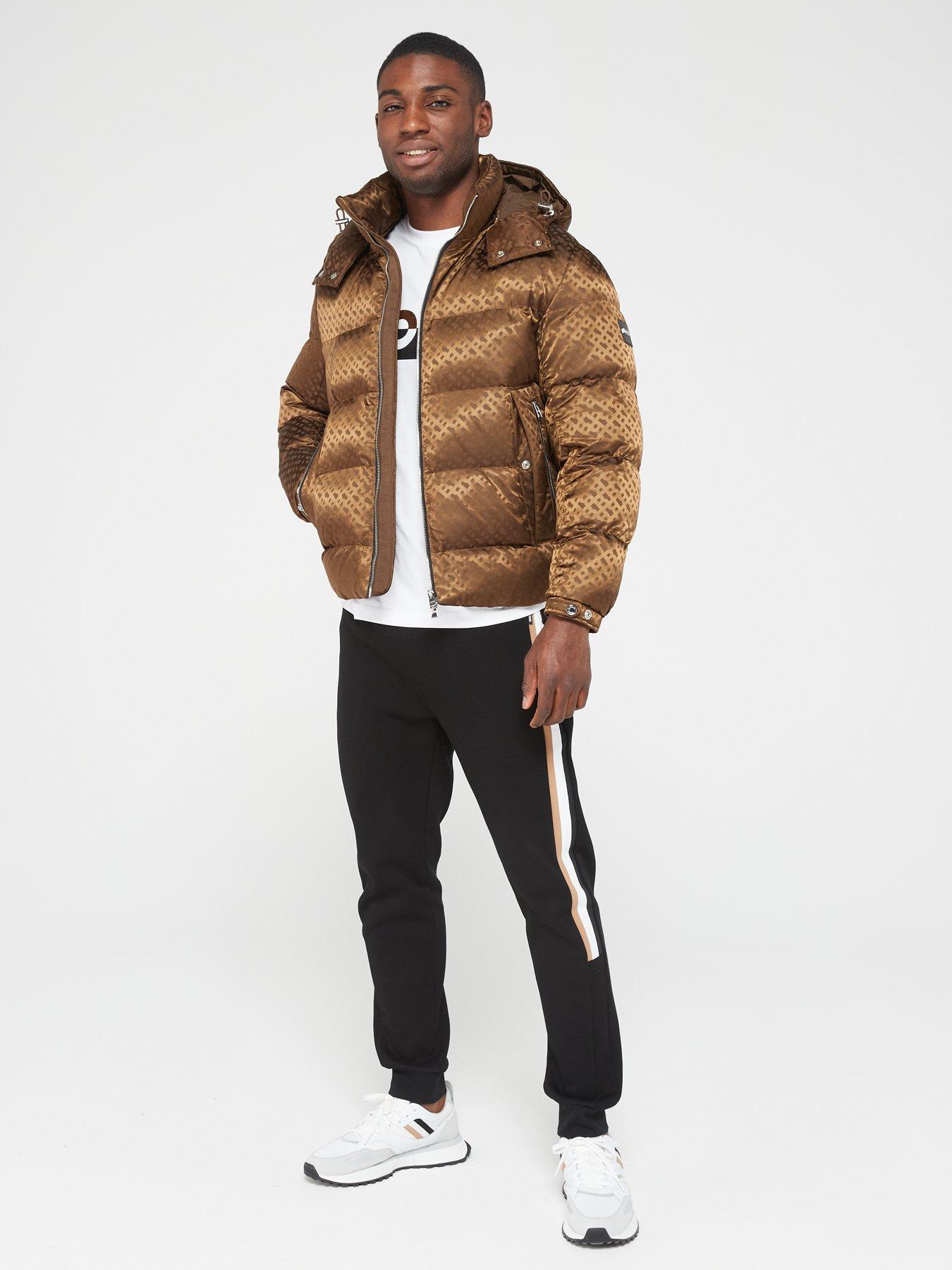 BOSS Corbinian1 Hooded Padded Jacket Dark Khaki littlewoods