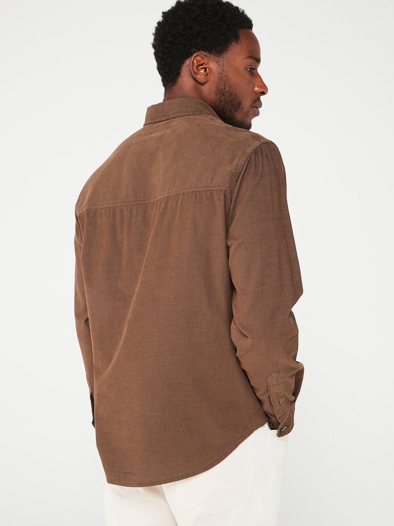  image of boss-own-long-sleeve-relaxed-shirt-khaki
