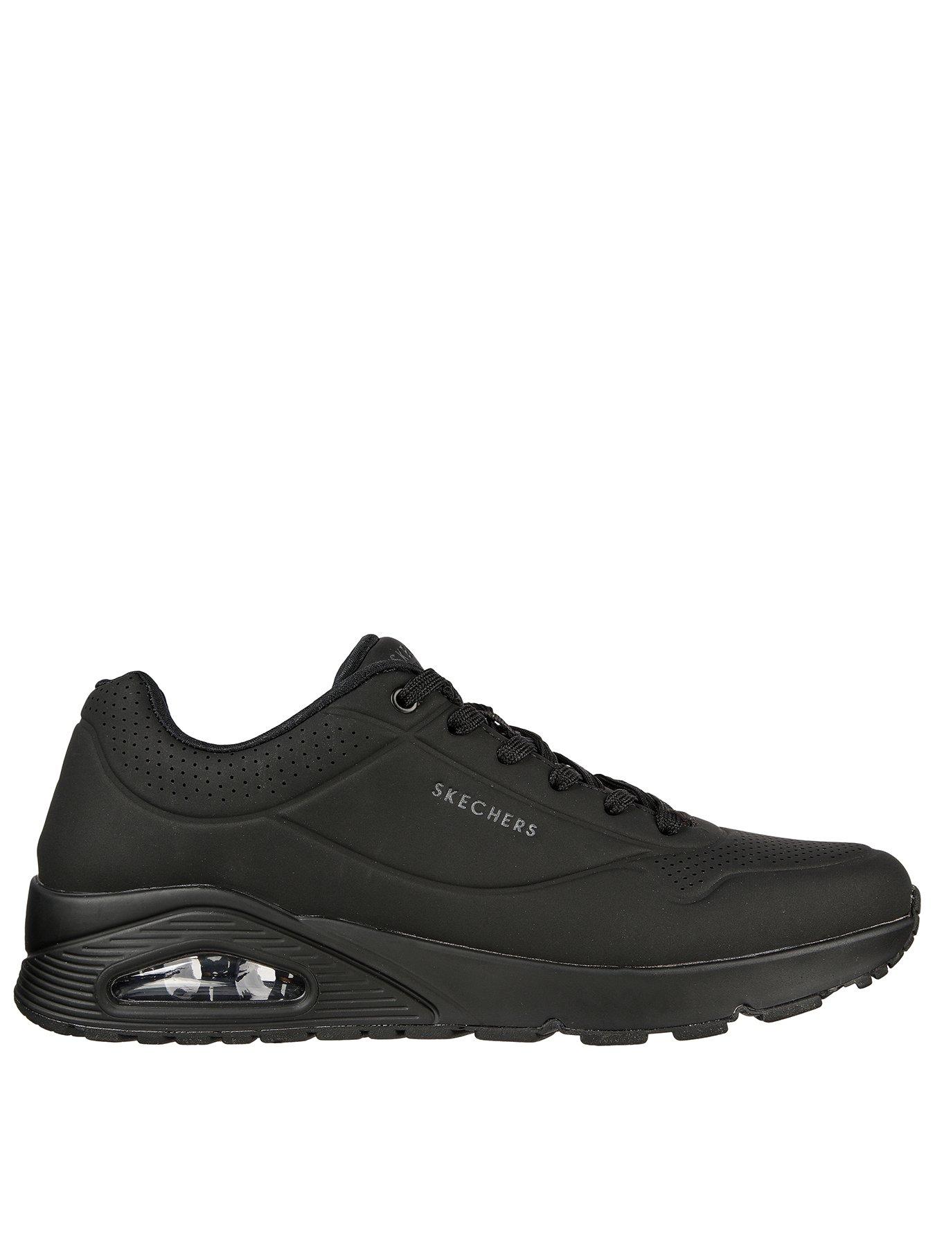 Skechers Uno Stand On Air Trainers Black littlewoods