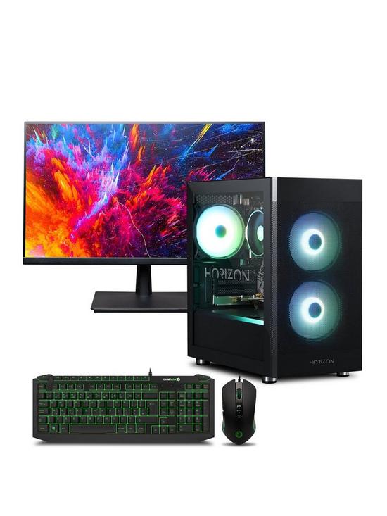 front image of horizon-gaming-desktopnbspbundle-geforce-gtx-1650nbspamd-ryzen-5nbsp16gb-ramnbsp500gb-ssd-with-24in-fhd-monitor-gamingnbspkeyboard-and-mouse