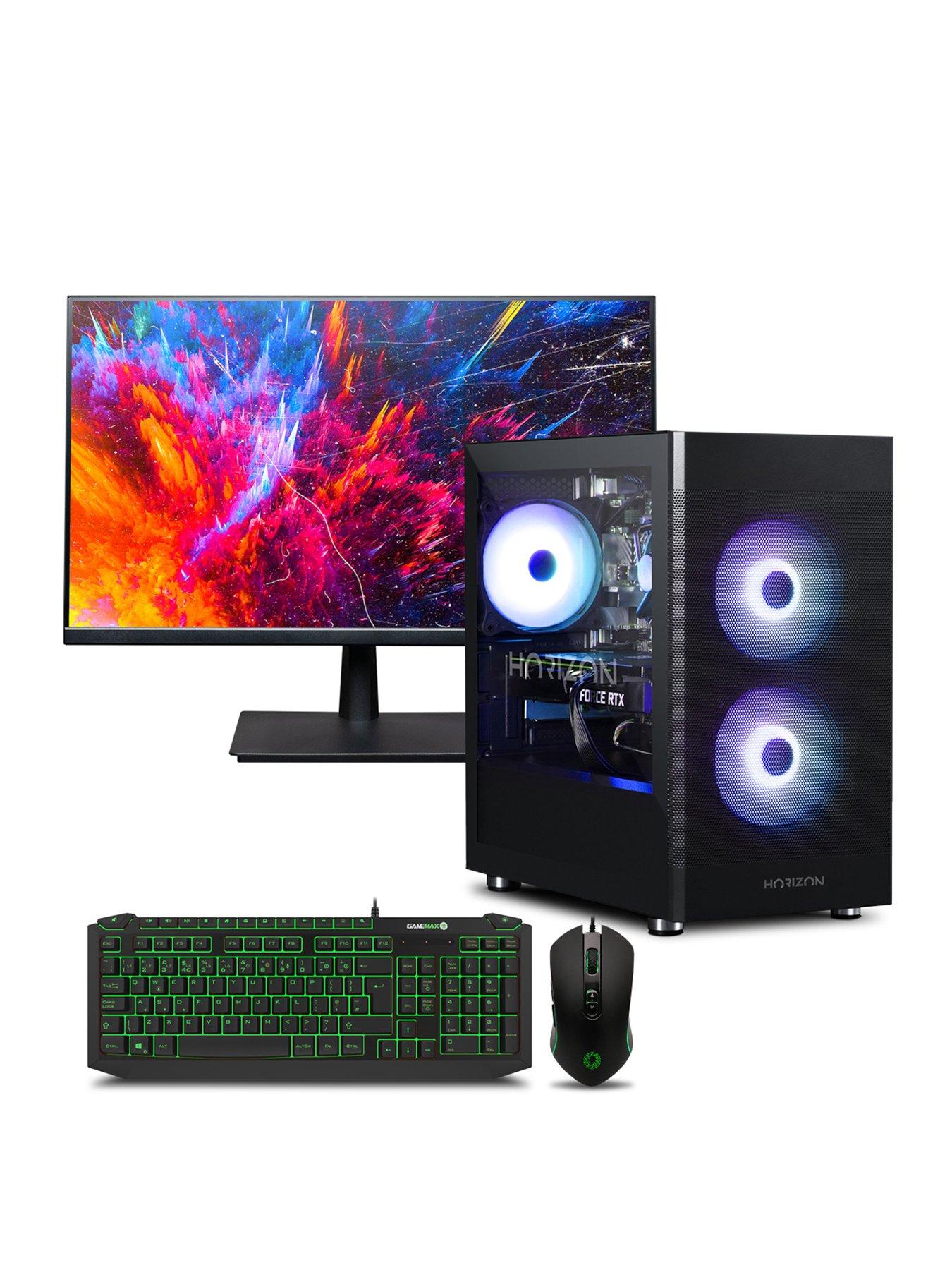  image of horizon-2-gaming-desktop-bundlenbspgeforce-rtx-3050nbspintel-core-i5nbsp16gb-ram-500gb-ssd-withnbsp24in-fhd-monitor-gaming-keyboardnbspand-mouse