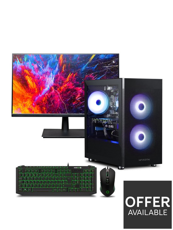 front image of horizon-2-gaming-desktop-bundlenbspgeforce-rtx-3050nbspintel-core-i5nbsp16gb-ram-500gb-ssd-withnbsp24in-fhd-monitor-gaming-keyboardnbspand-mouse