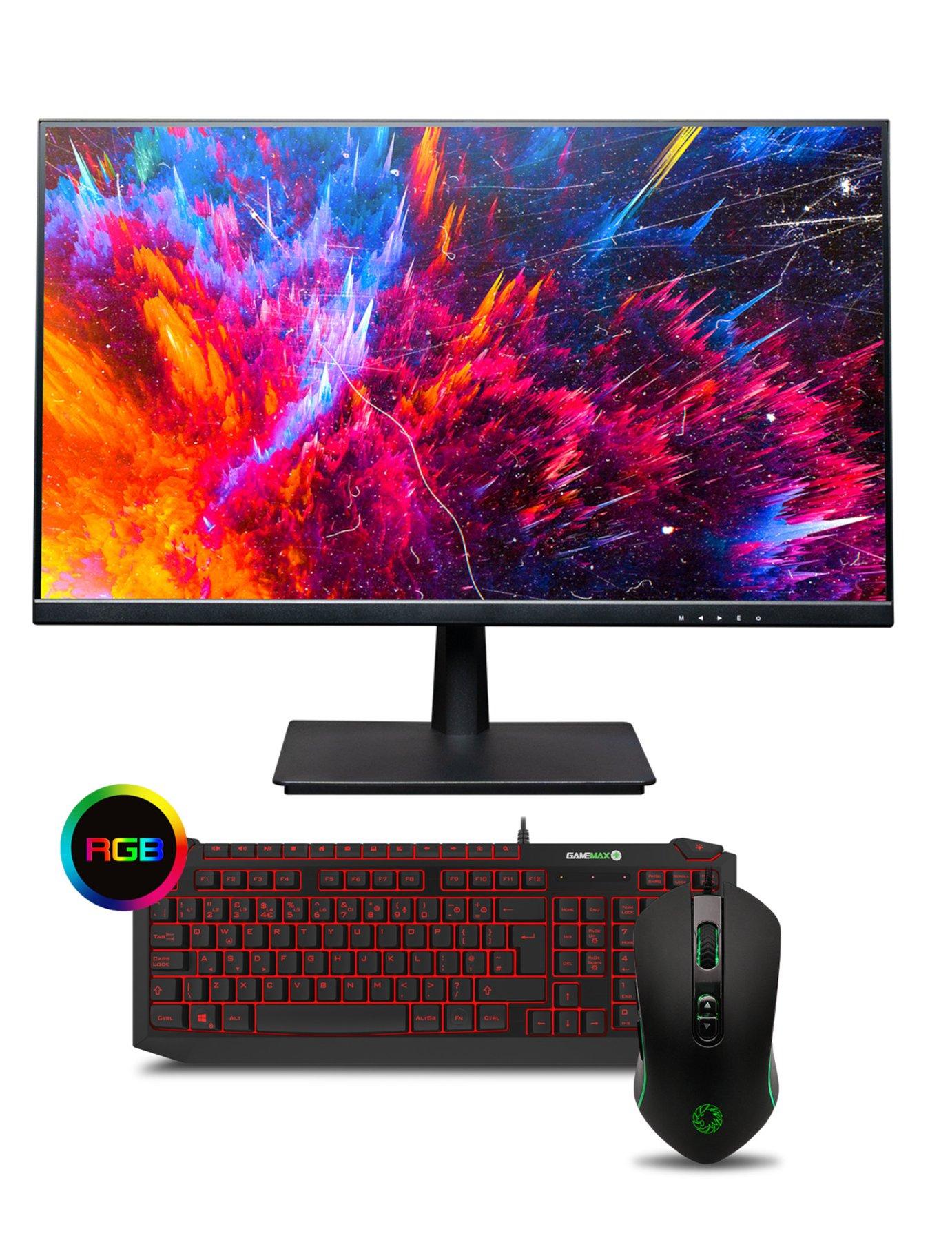  image of chillblast-fnatic-500-gaming-desktopnbspbundle-amd-ryzen-5-16gb-ram-500gb-ssd-with-24in-fhd-monitor-gaming-keyboard-and-mouse