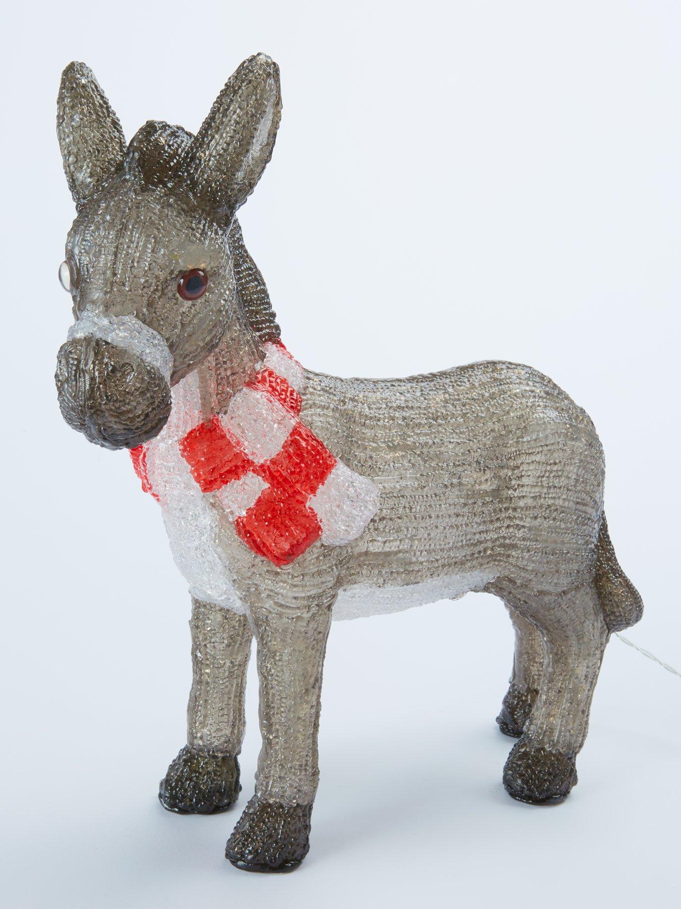 Image 2 of 4 of Three Kings Dominic The Donkey Battery Operated&nbsp;Outdoor Acrylic Christmas&nbsp;Light - 34 cm