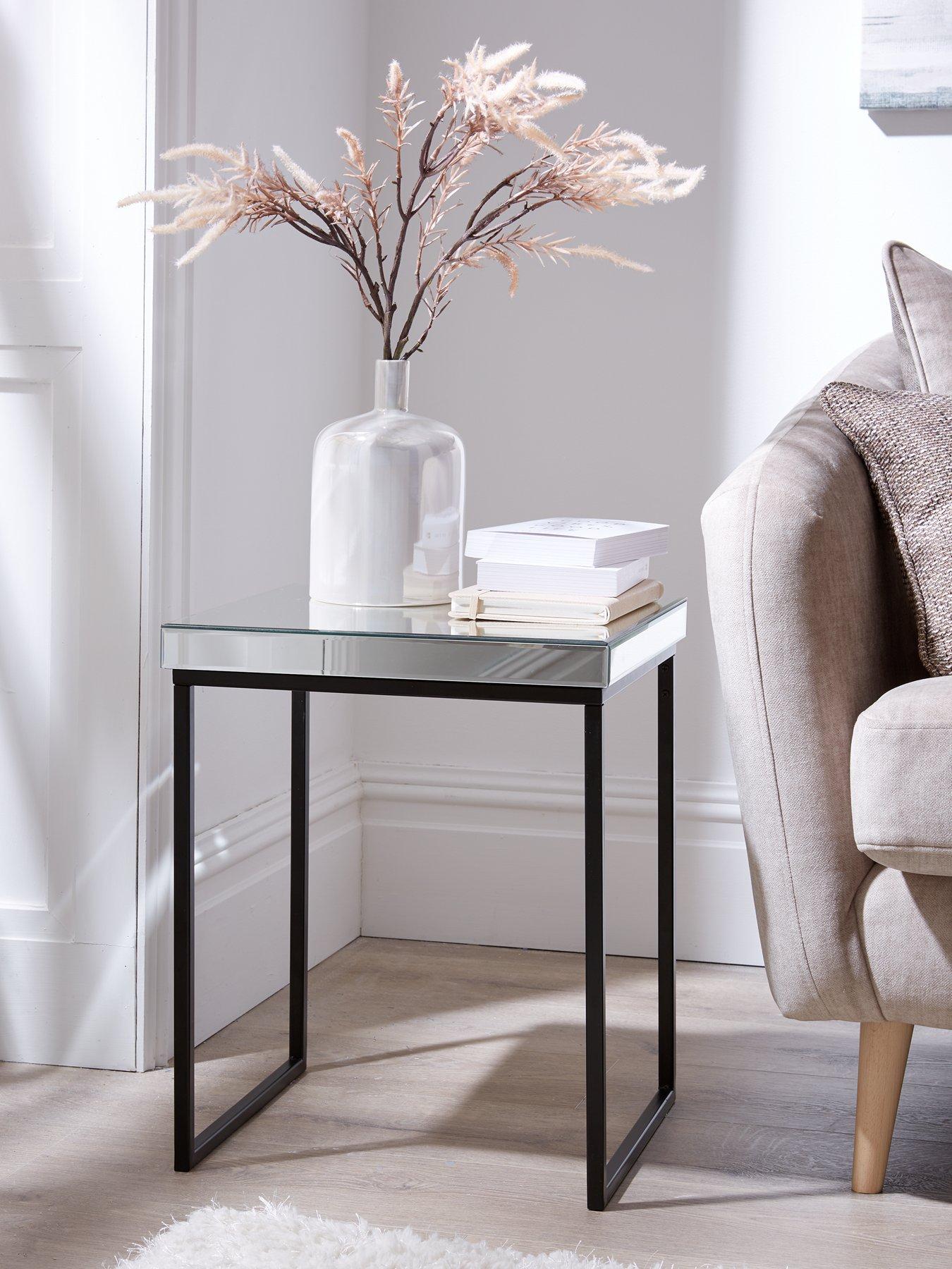 front image of very-home-anya-mirrored-side-table