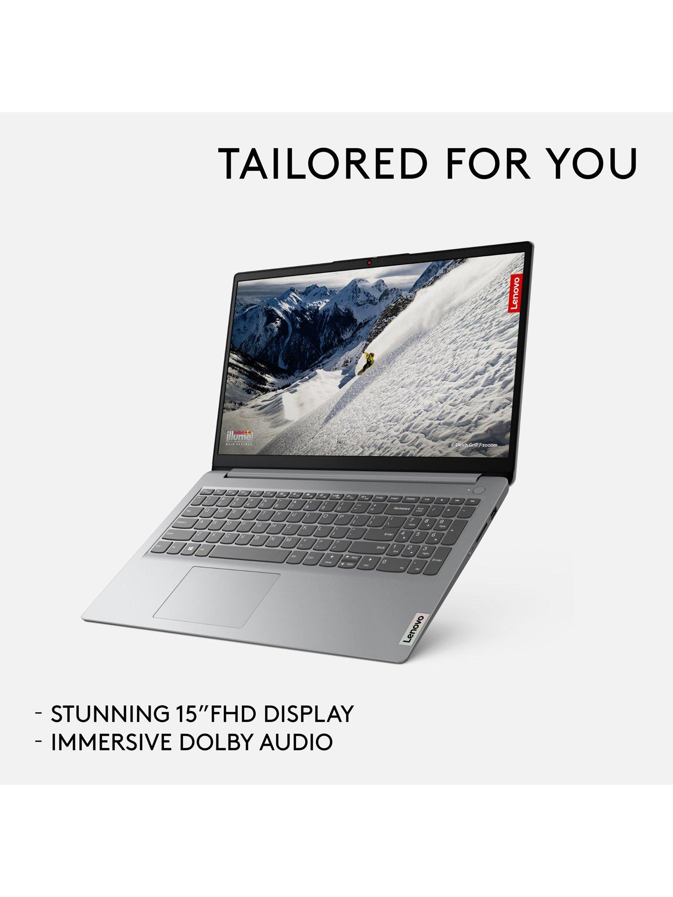  image of lenovo-ideapad-1-laptop-156in-fhd-amd-ryzen-3-4gb-ram-128gb-ssdnbspwith-optional-microsoftnbsp365-family-12-months-grey