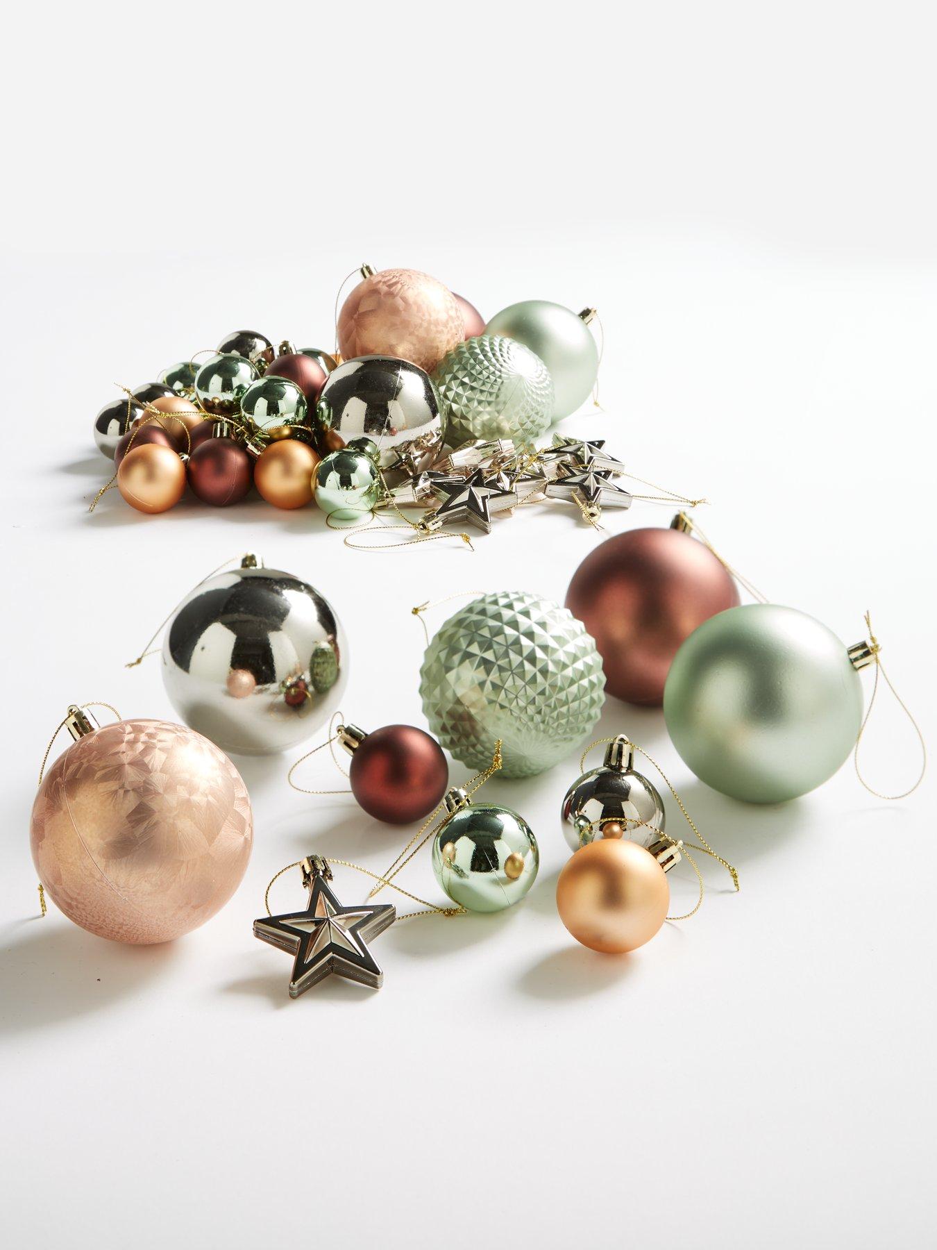 Very Home Pack of 50 Enchanted Forest Christmas Baubles