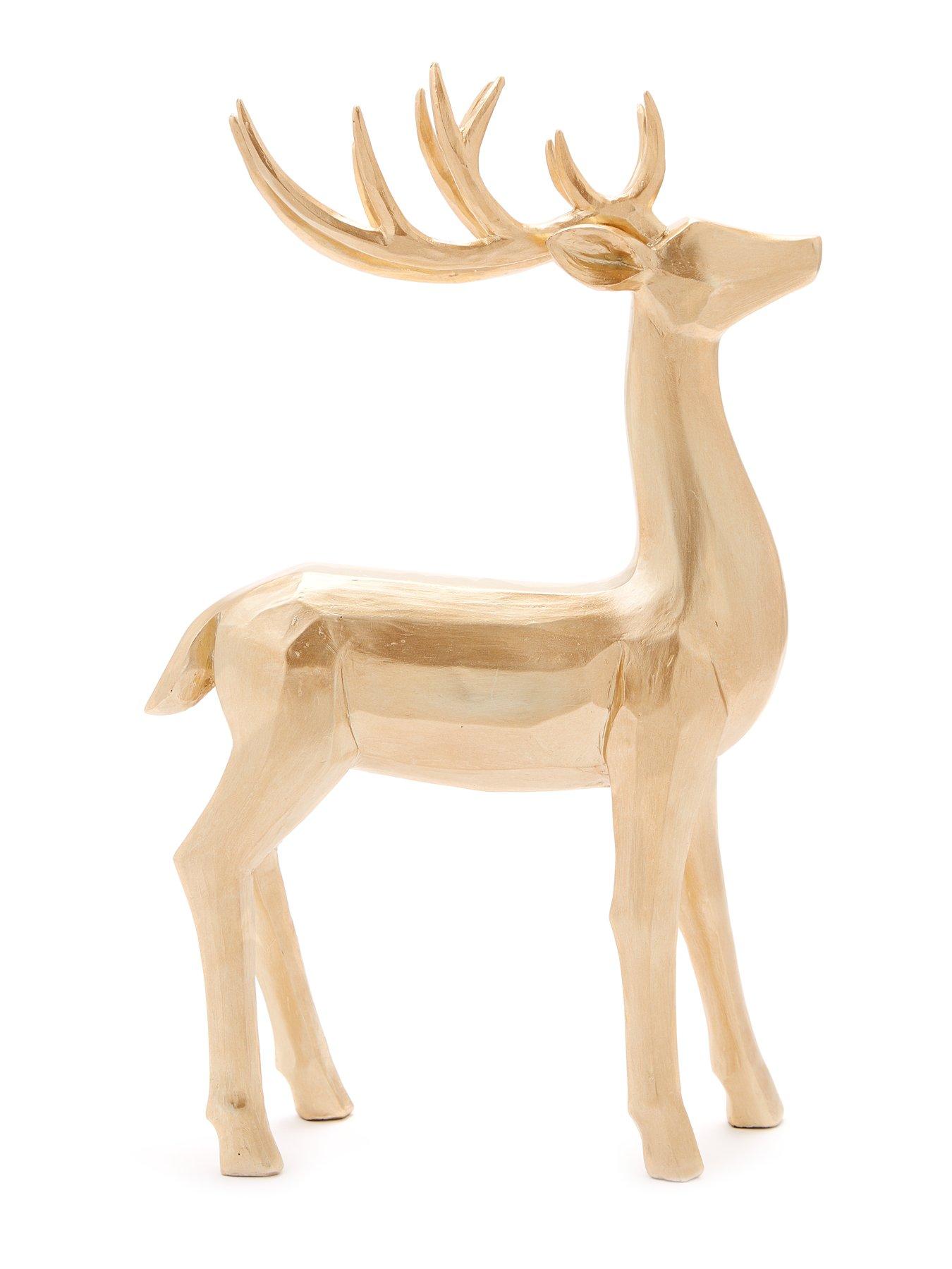 Image 5 of 5 of Very Home Stag&nbsp;Christmas&nbsp;Ornament - Gold