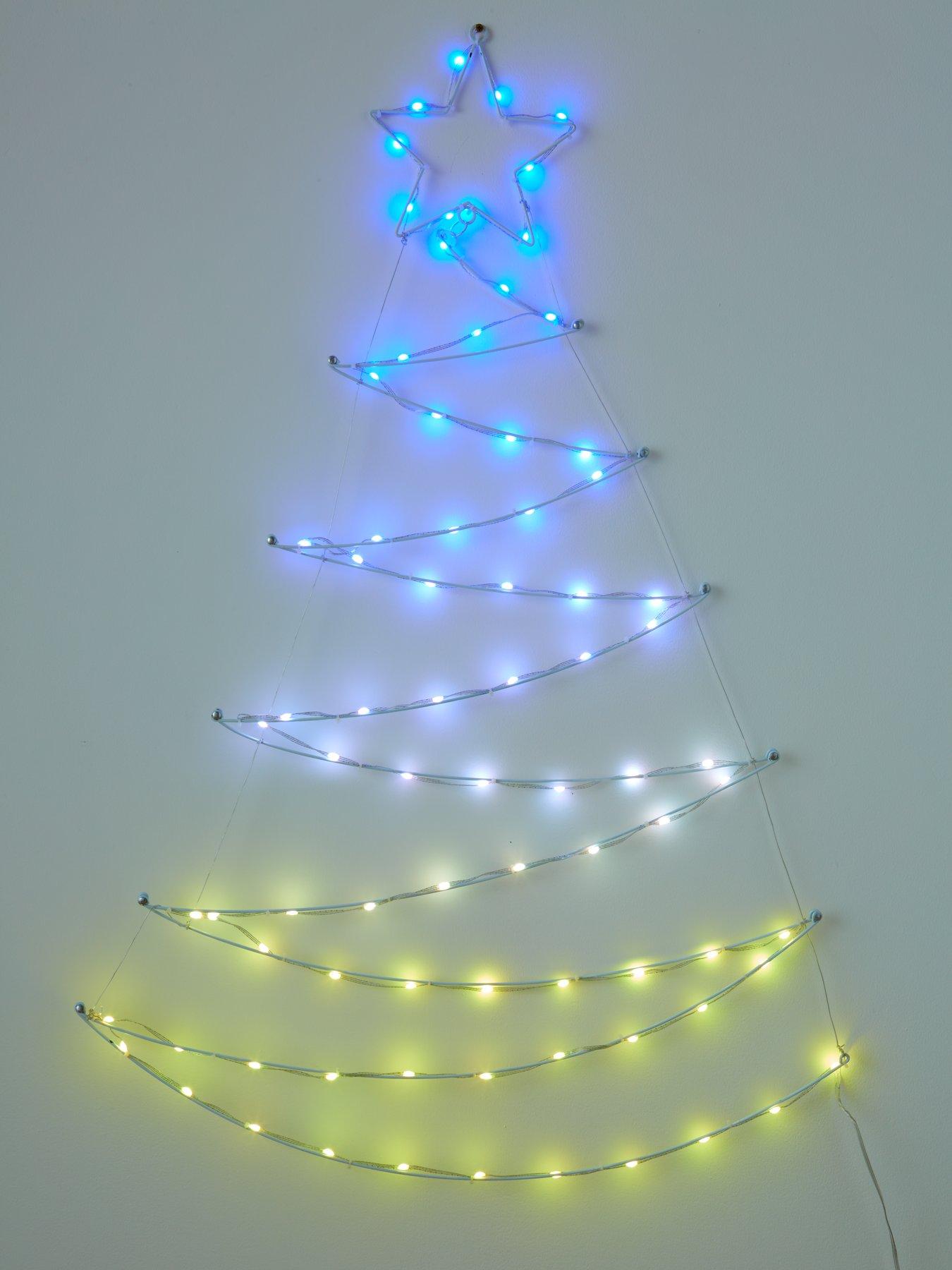 Image 5 of 8 of Very Home 113&nbsp;cm Wall Mounted Colour Changing Outdoor&nbsp;LED Christmas Tree with Remote Control