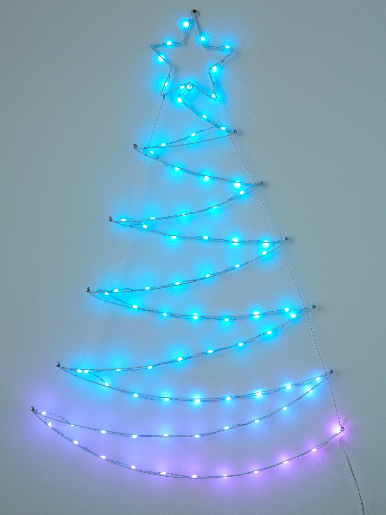 Image 6 of 8 of Very Home 113&nbsp;cm Wall Mounted Colour Changing Outdoor&nbsp;LED Christmas Tree with Remote Control