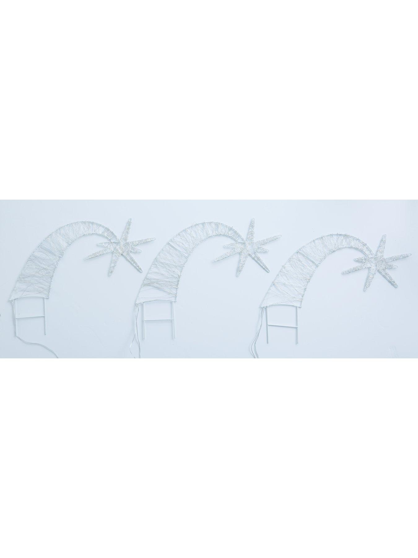 Very Home Set of 3 Shooting Star Pathfinders Outdoor Christmas Lights