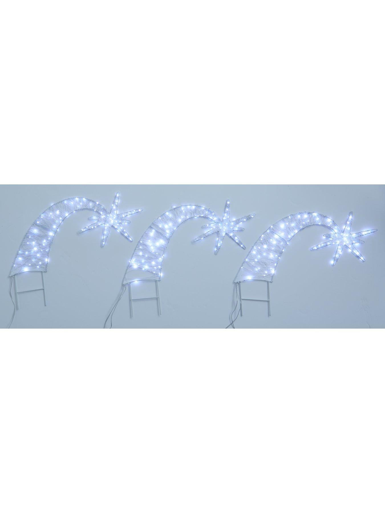Image 3 of 7 of Very Home Set of 3 Shooting Star&nbsp;Pathfinders Outdoor Christmas Lights