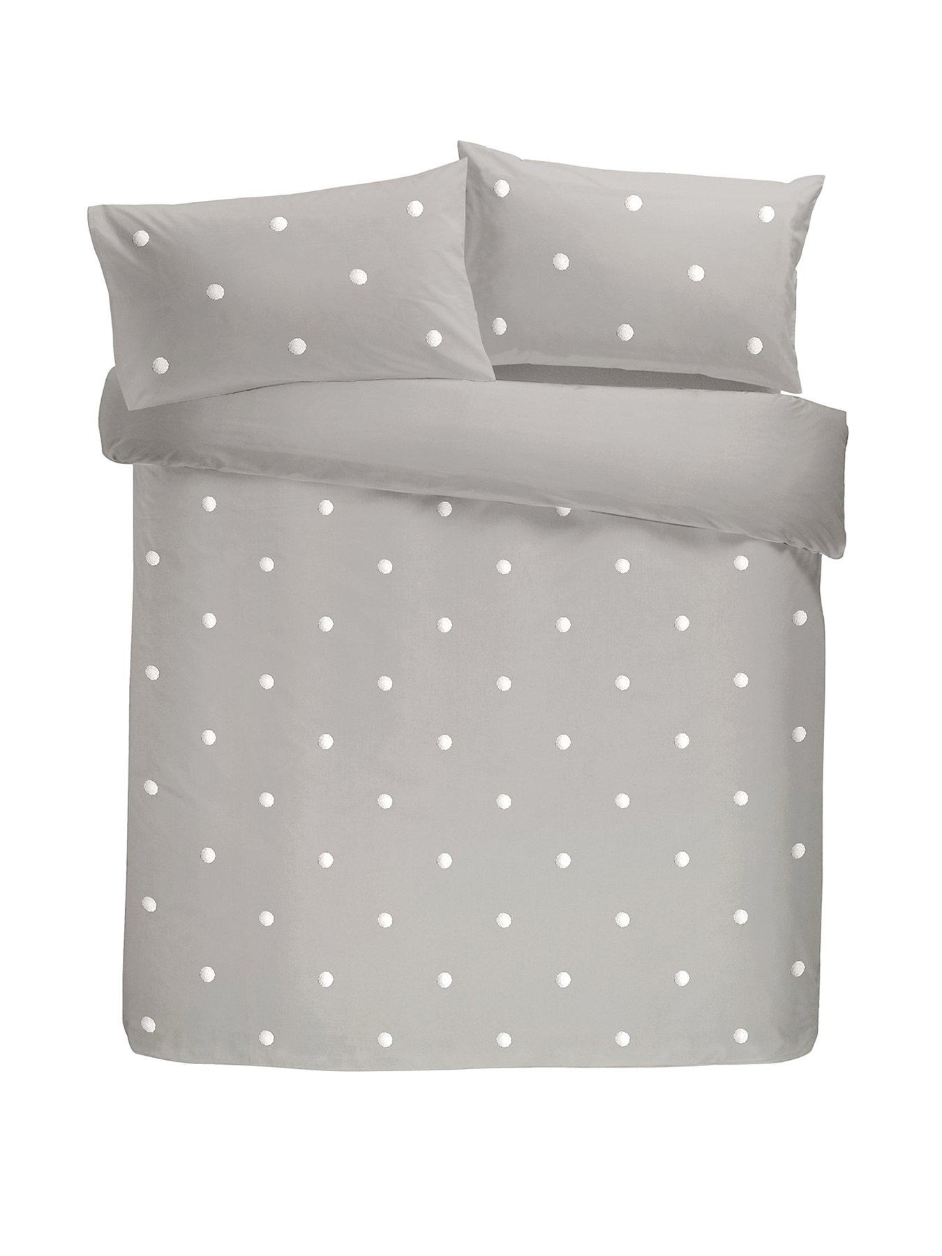  image of appletree-100-cotton-dot-garden-duvet-set
