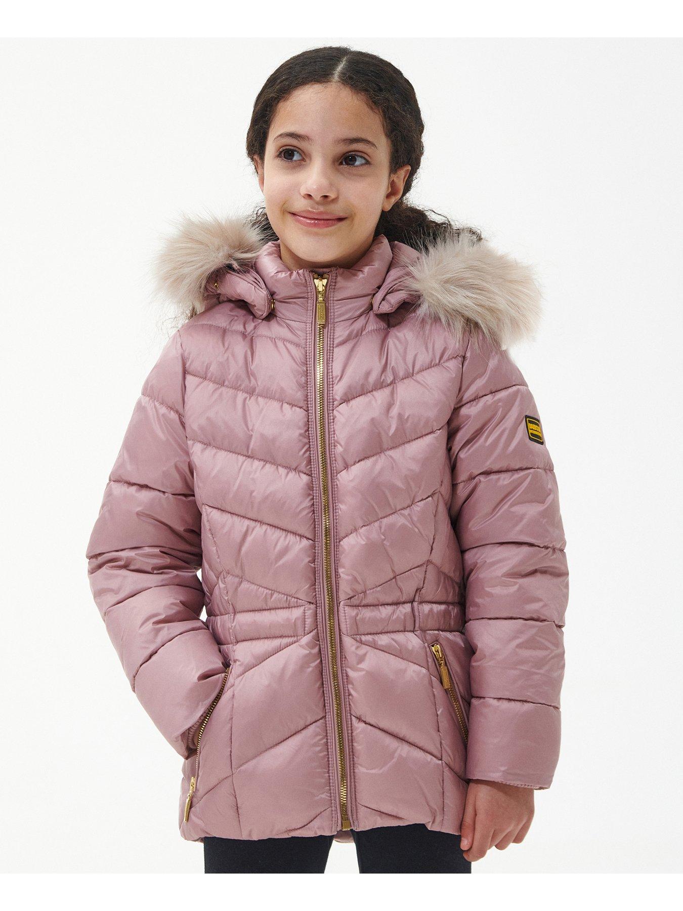 Barbour international best sale pink jacket