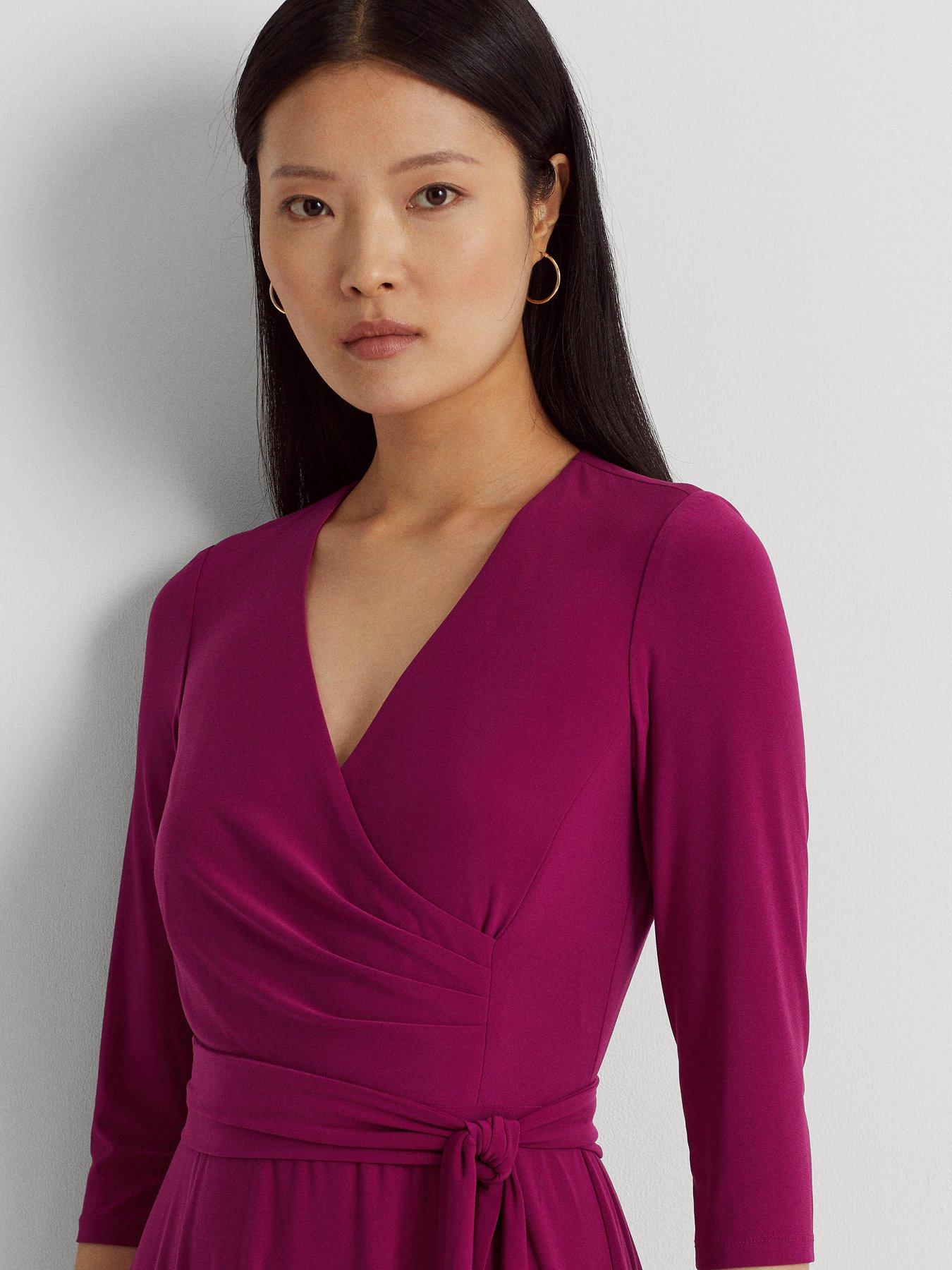 Lauren ralph lauren purple dress on sale