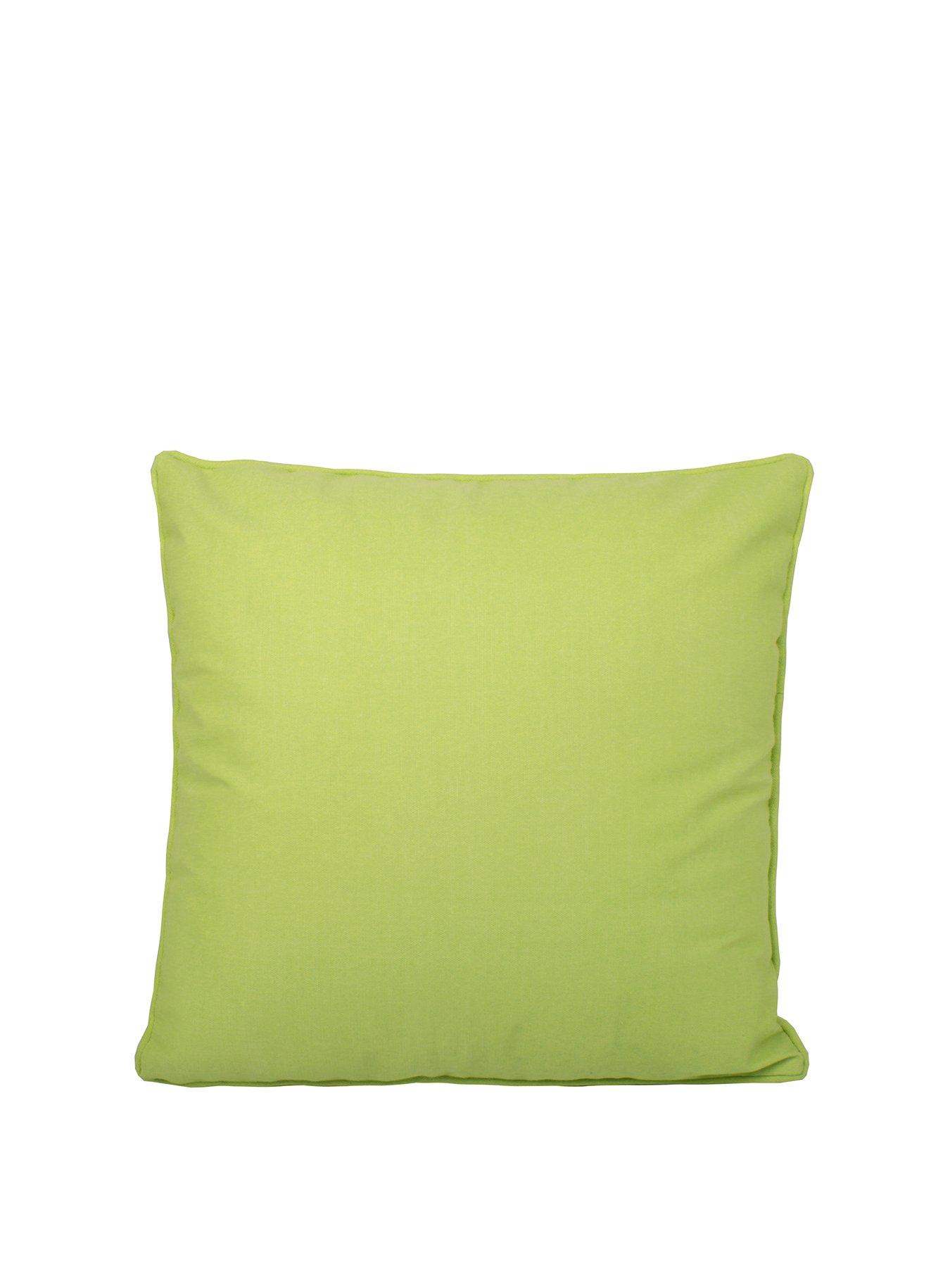  image of fusion-plain-dye-outdoor-cushion-lime-green