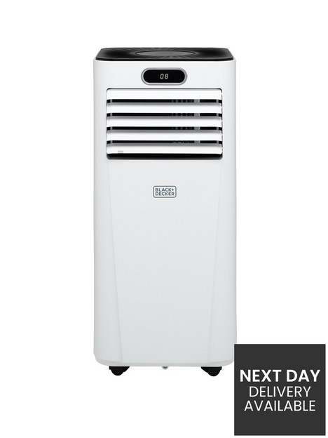 black-decker-7000-btu-portable-3-in-1-smart-air-conditioner-dehumidifier-cooling-fan-with-sleep-mode-remote-control-white-780w-bxac40024gb