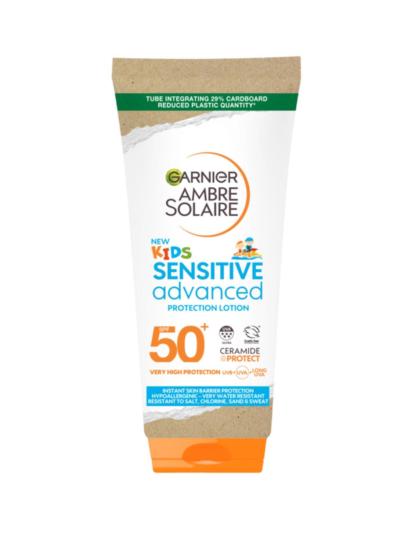 Garnier Ambre Solaire SPF 50+ Sensitive Advanced Kids Hypoallergenic Sun Cream Lotion 175ml