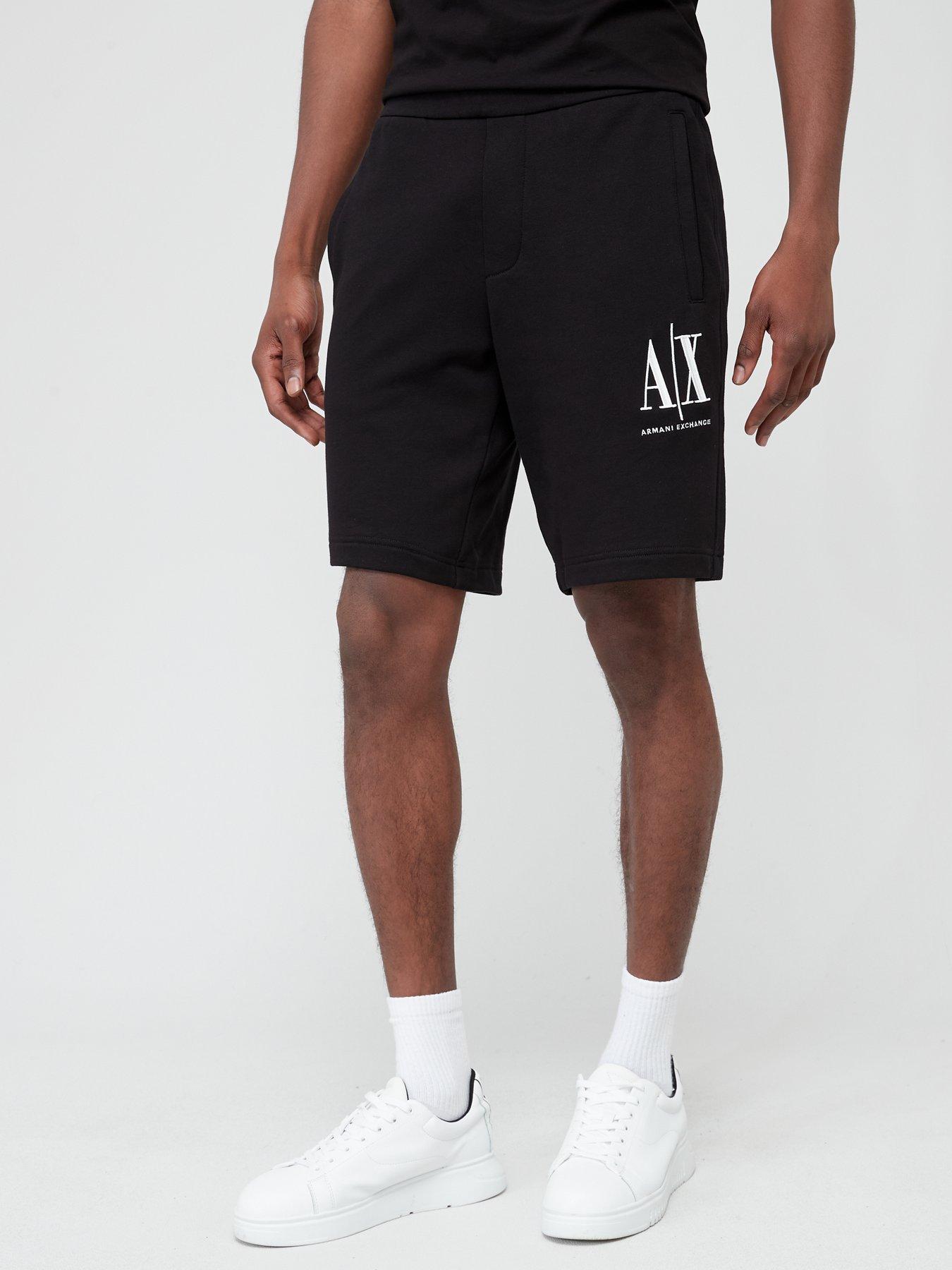 AX Logo Jersey Short Black