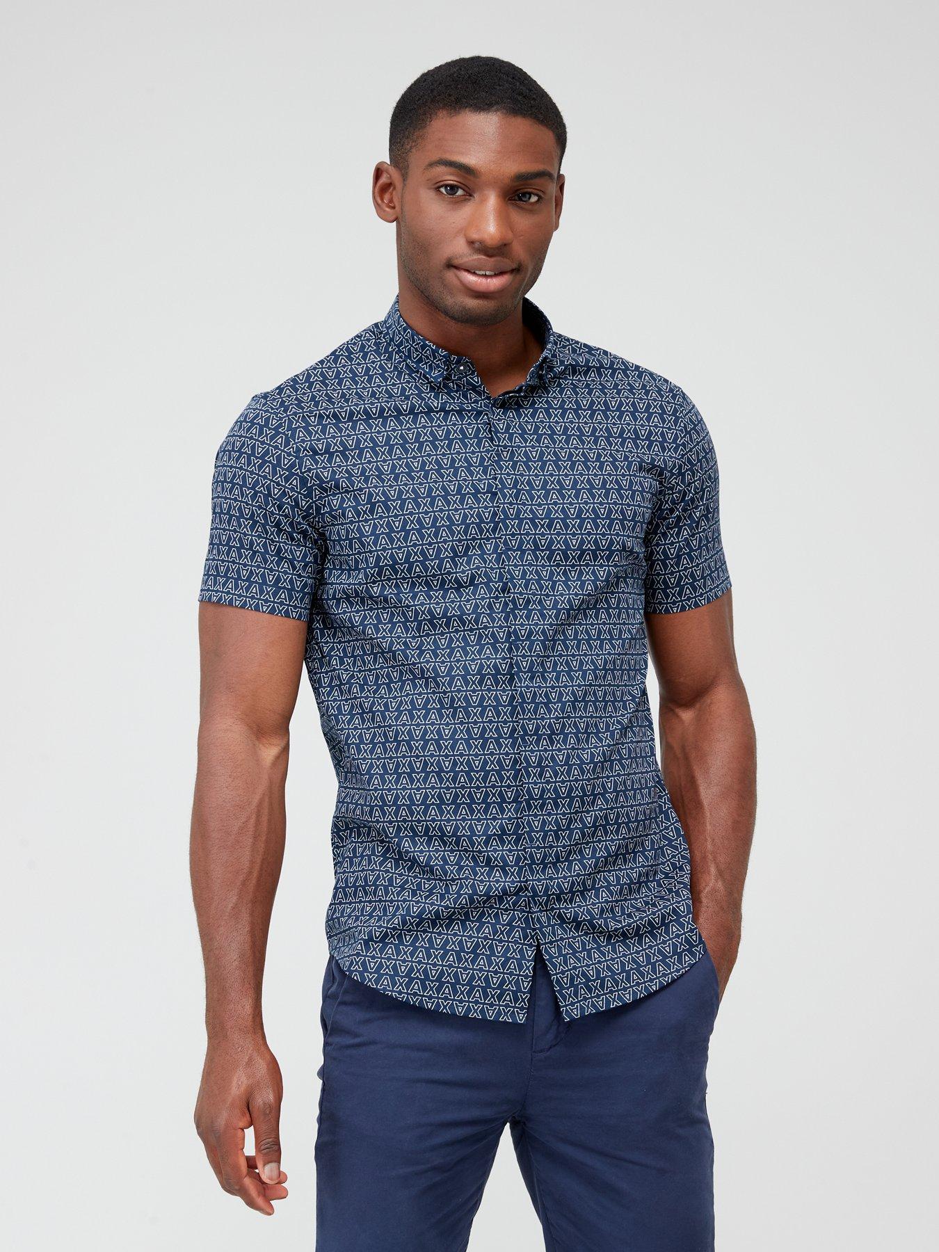 Armani exchange 2024 short sleeve shirt