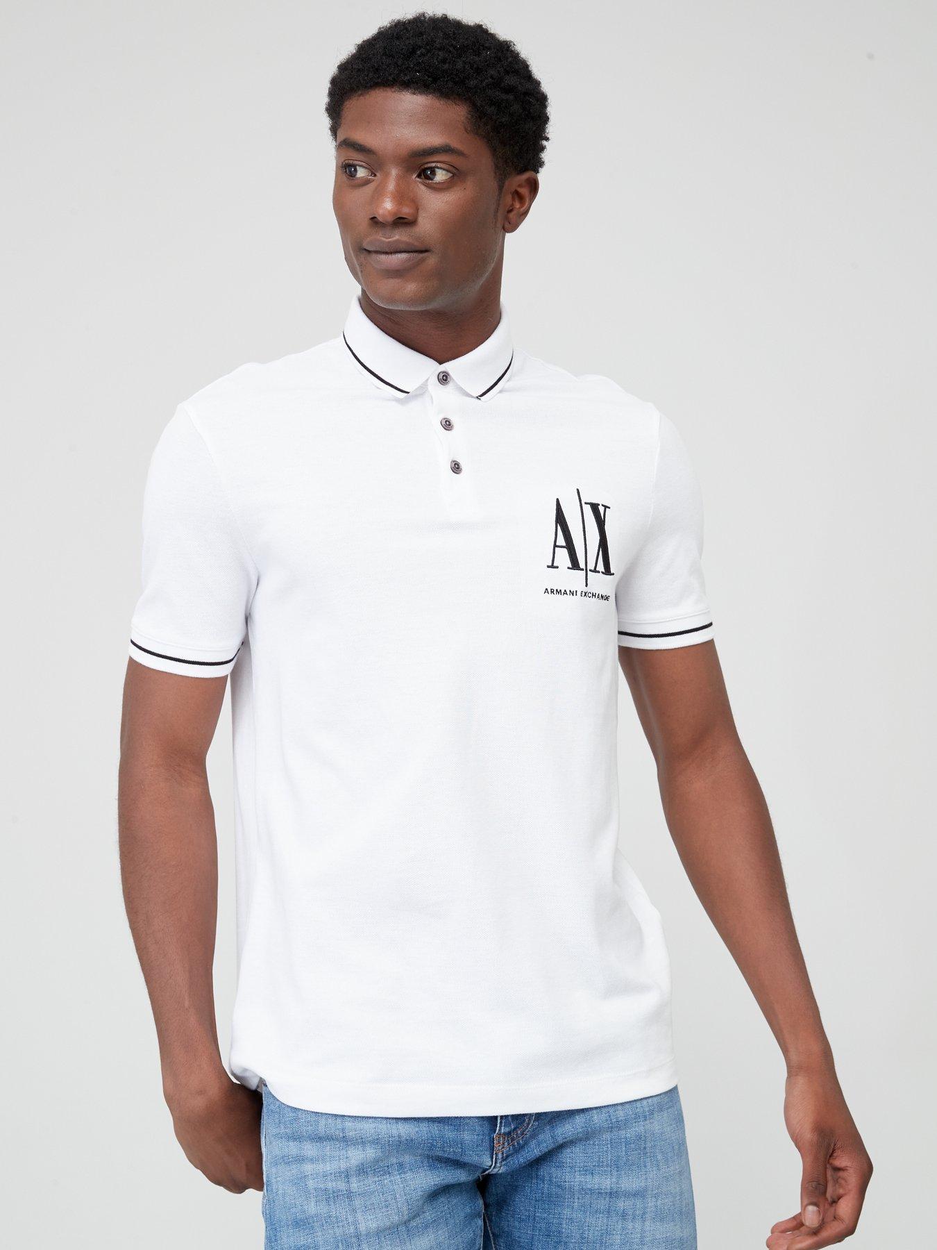 Armani Brand Armani Jeans Striped Polo Shirt Armani Exchange
