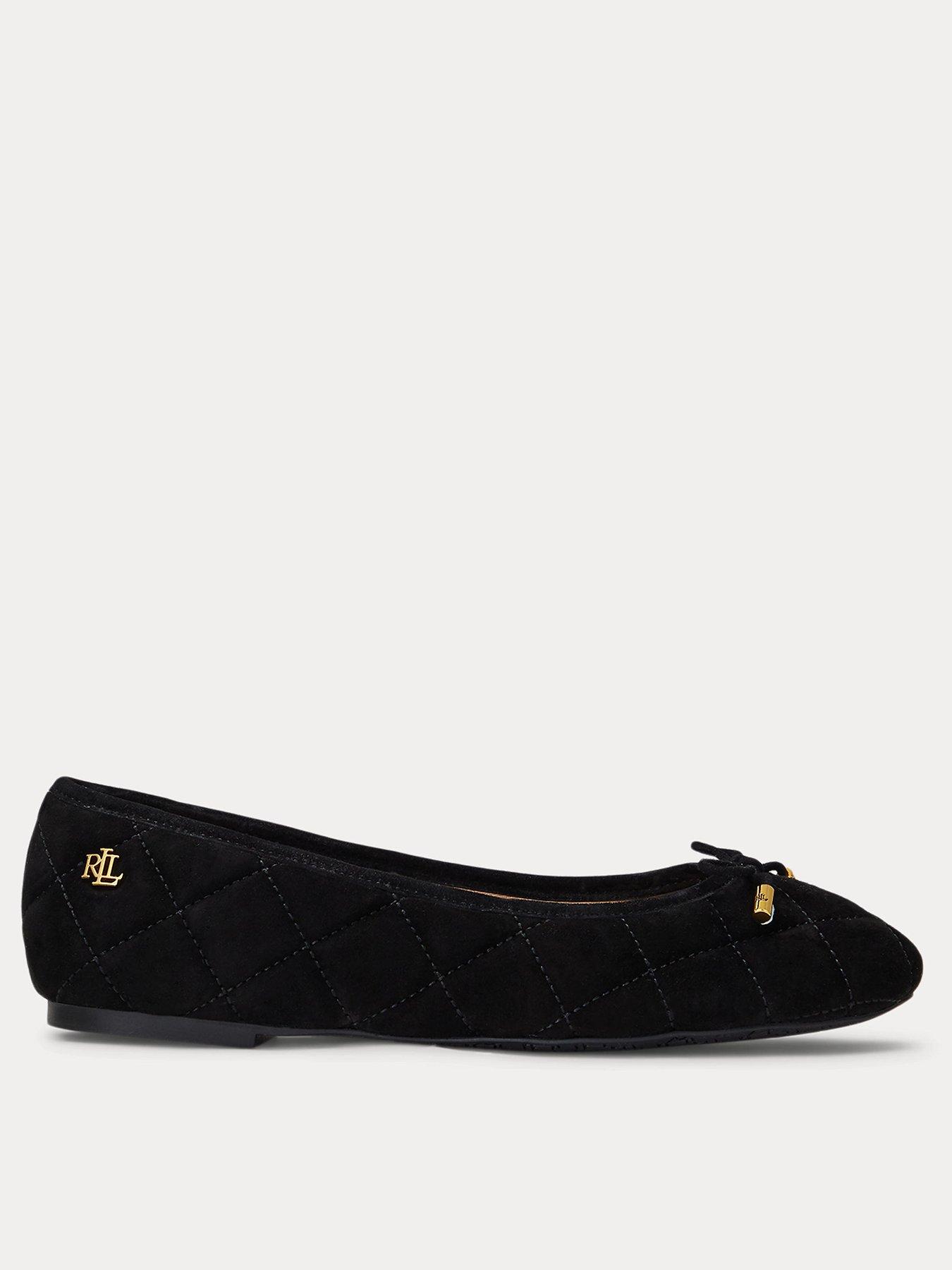 Ralph lauren hot sale black flats