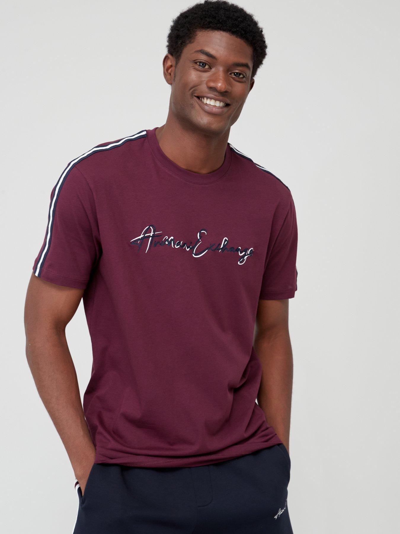 Purple armani deals exchange t shirt