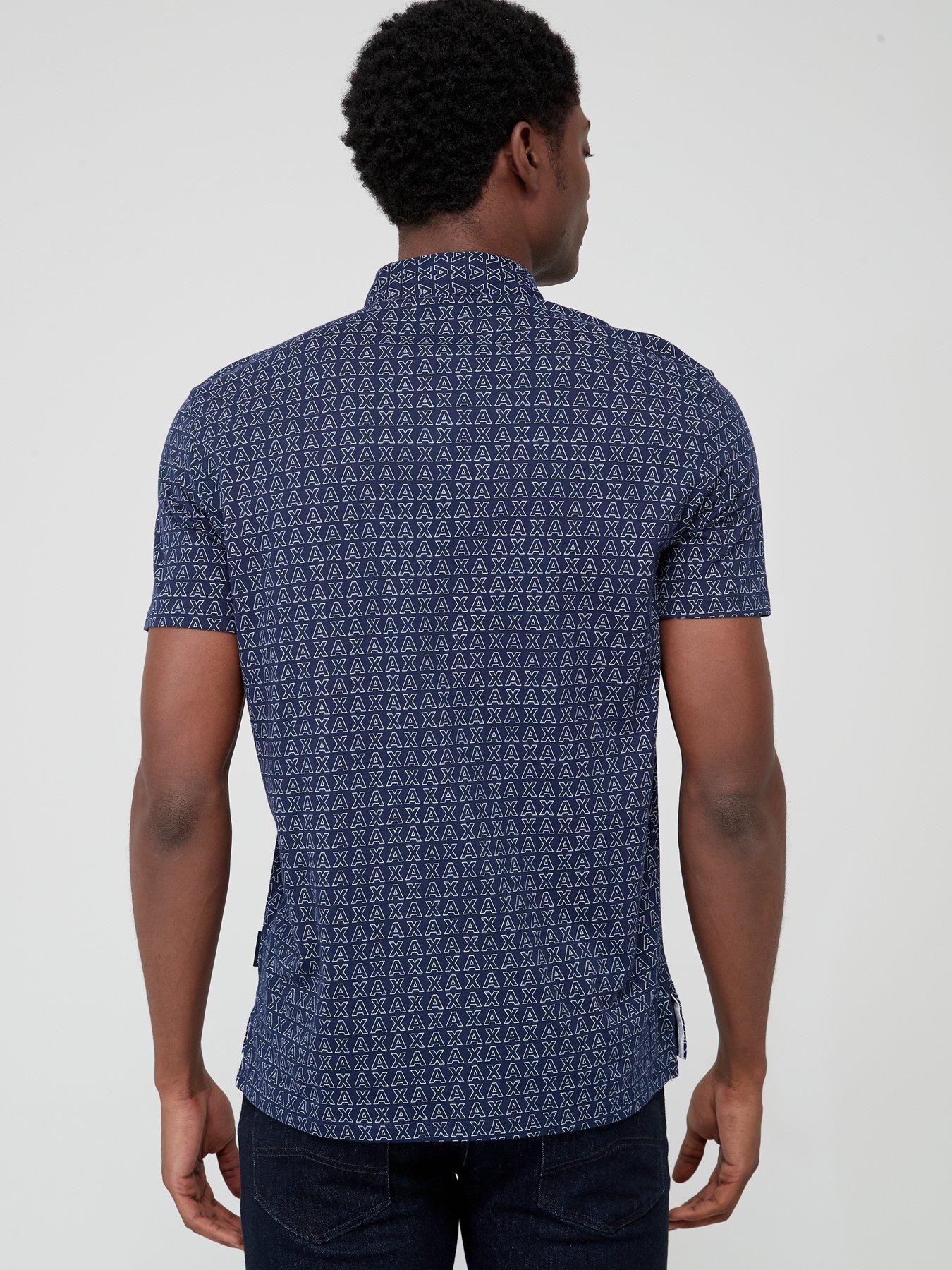 Armani Exchange Allover Print Polo Shirt | littlewoods.com