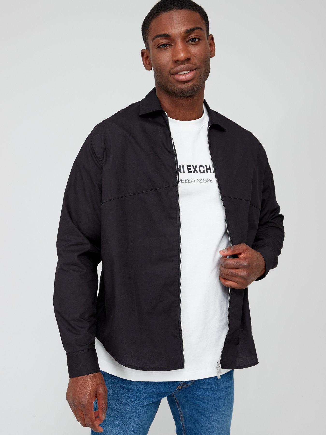 Armani exchange outlet jacket black