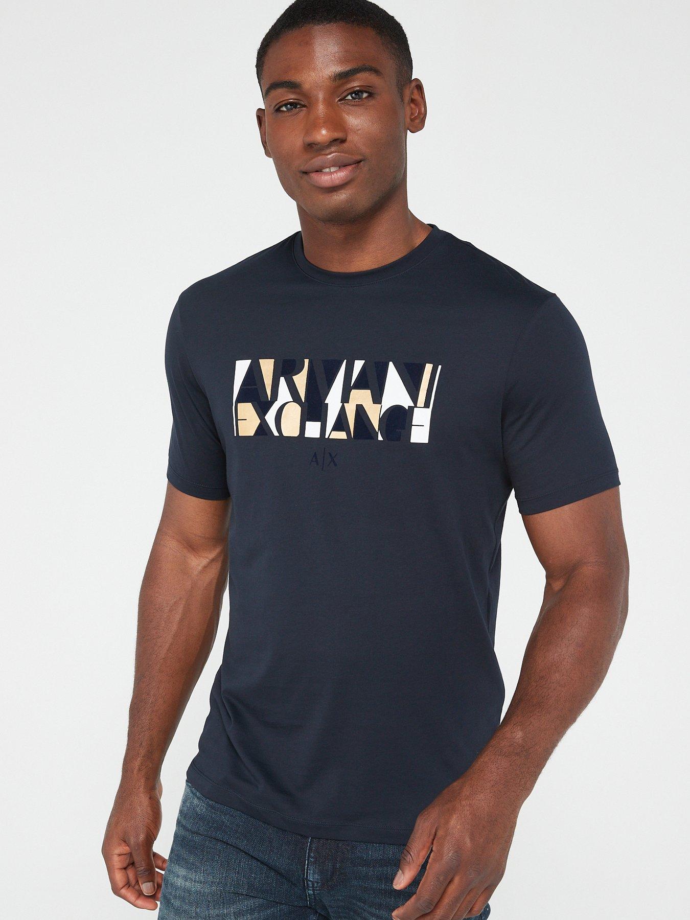 Armani navy t clearance shirt