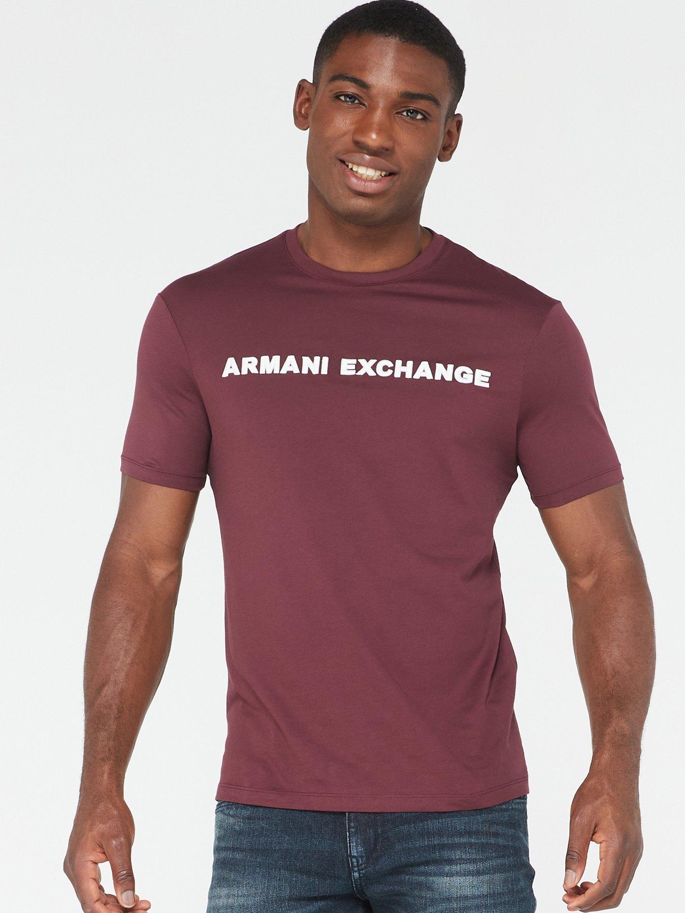 Armani red outlet shirt