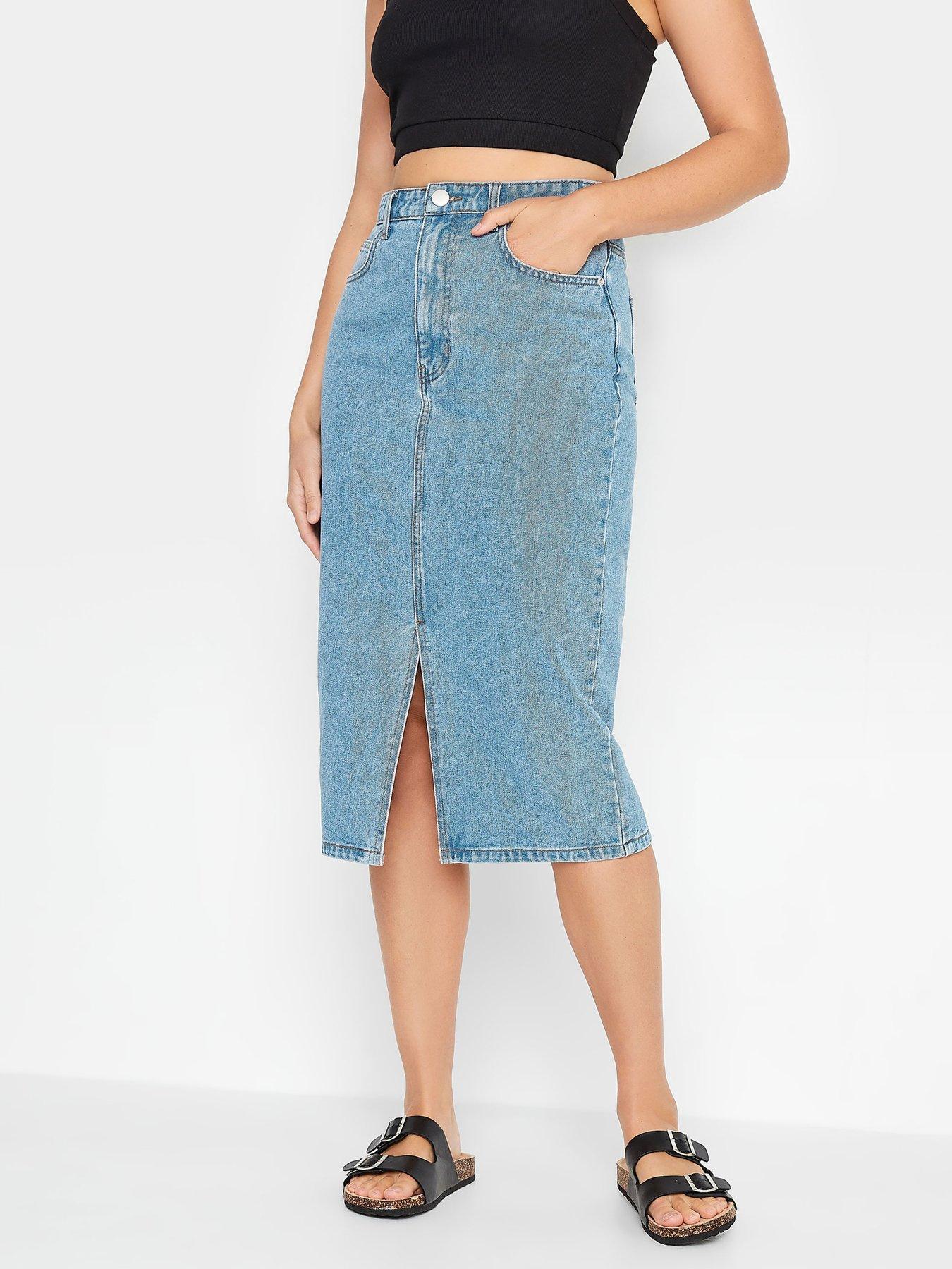 Midi Denim Skirt