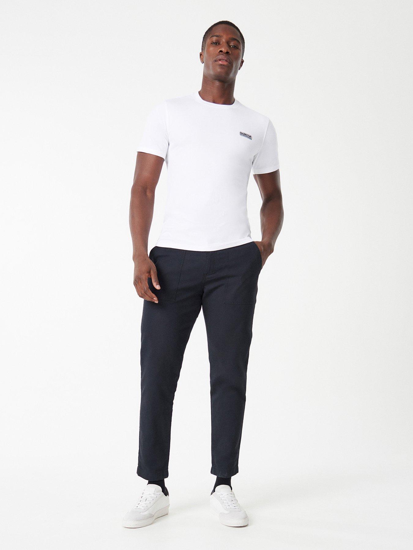 Image 3 of 5 of Barbour International International Short Sleeve Small Logo T-Shirt - White