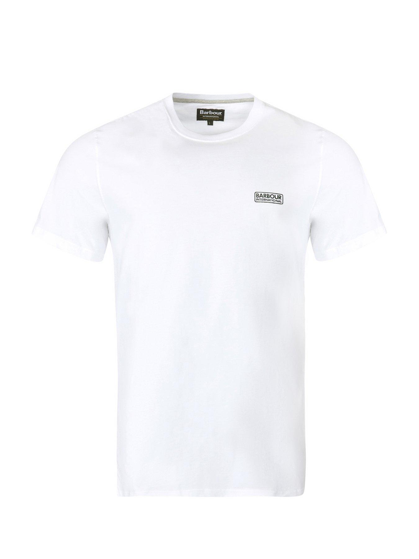 Image 5 of 5 of Barbour International International Short Sleeve Small Logo T-Shirt - White