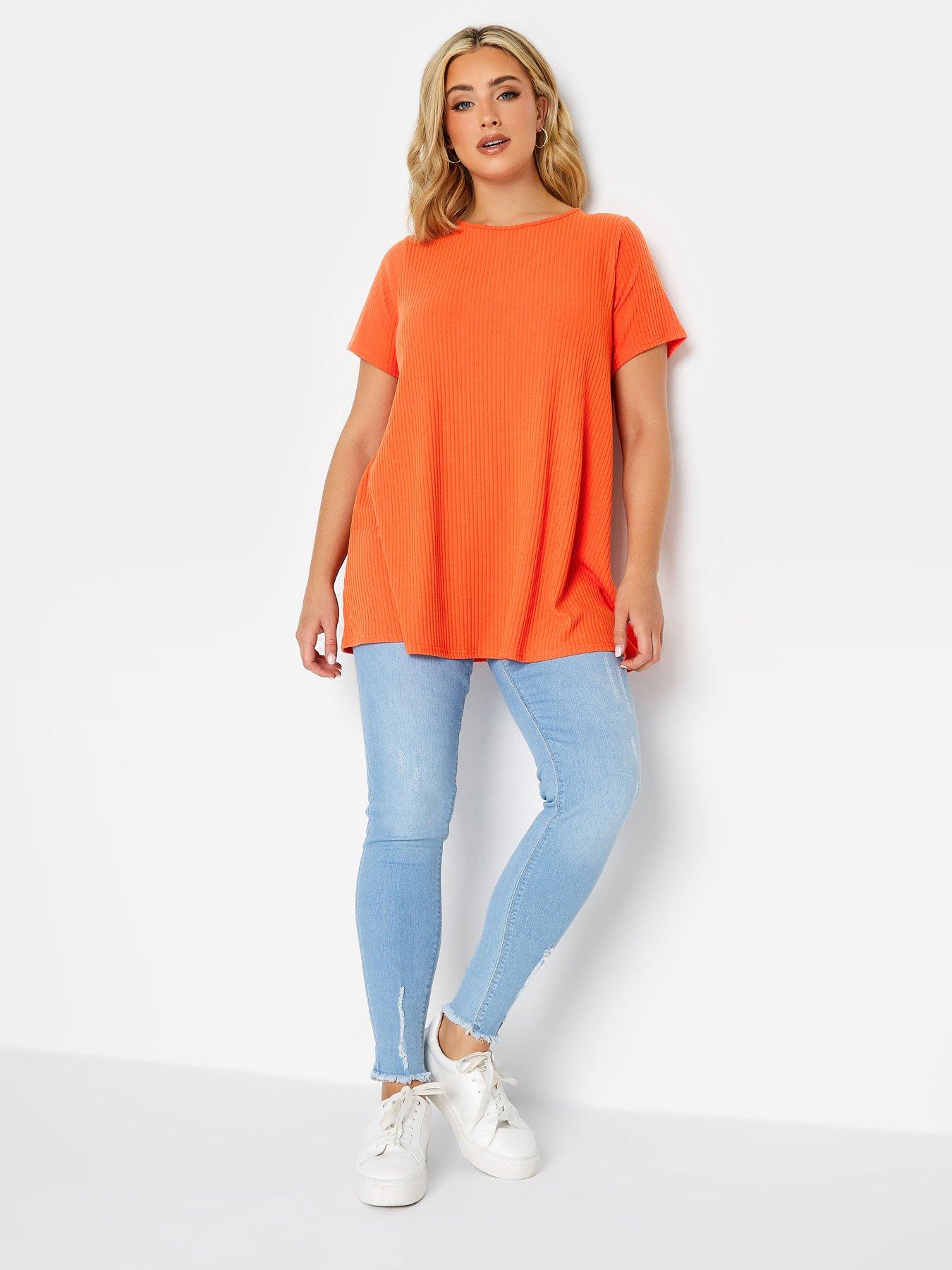  image of yours-rib-swing-tee-orange