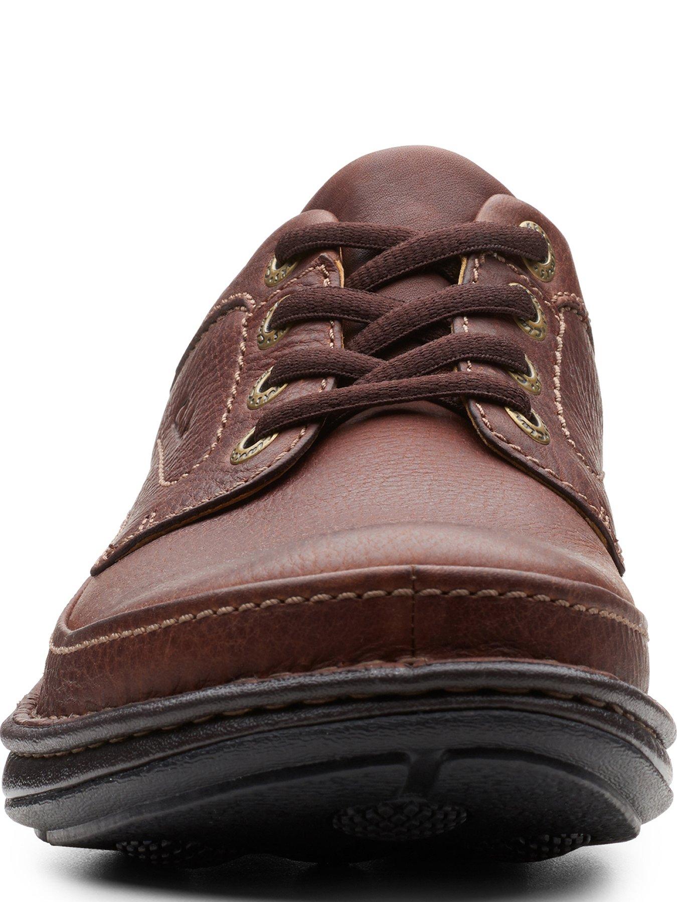  image of clarks-nature-three-formal-lace-up-shoes-brown