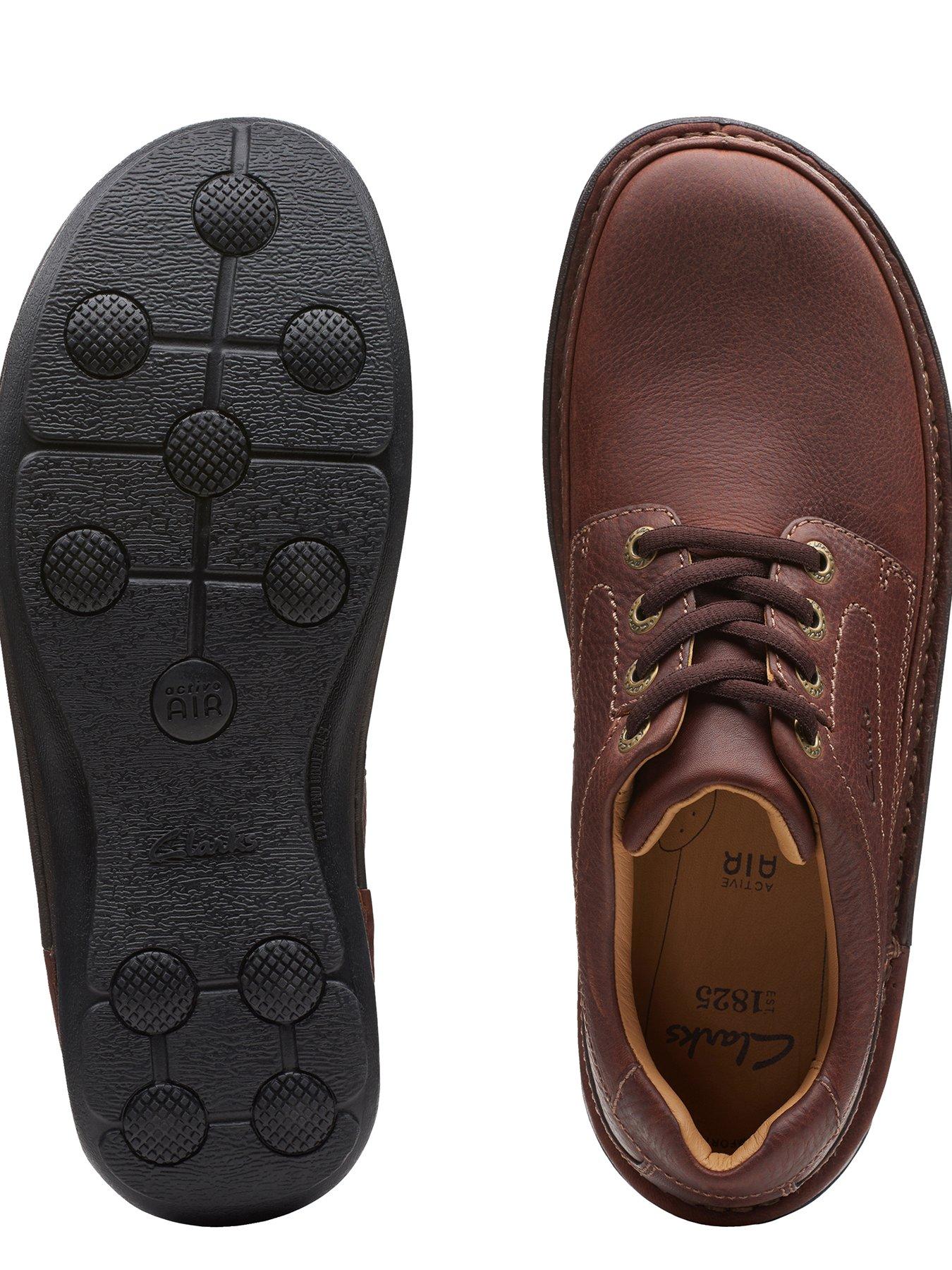  image of clarks-nature-three-formal-lace-up-shoes-brown