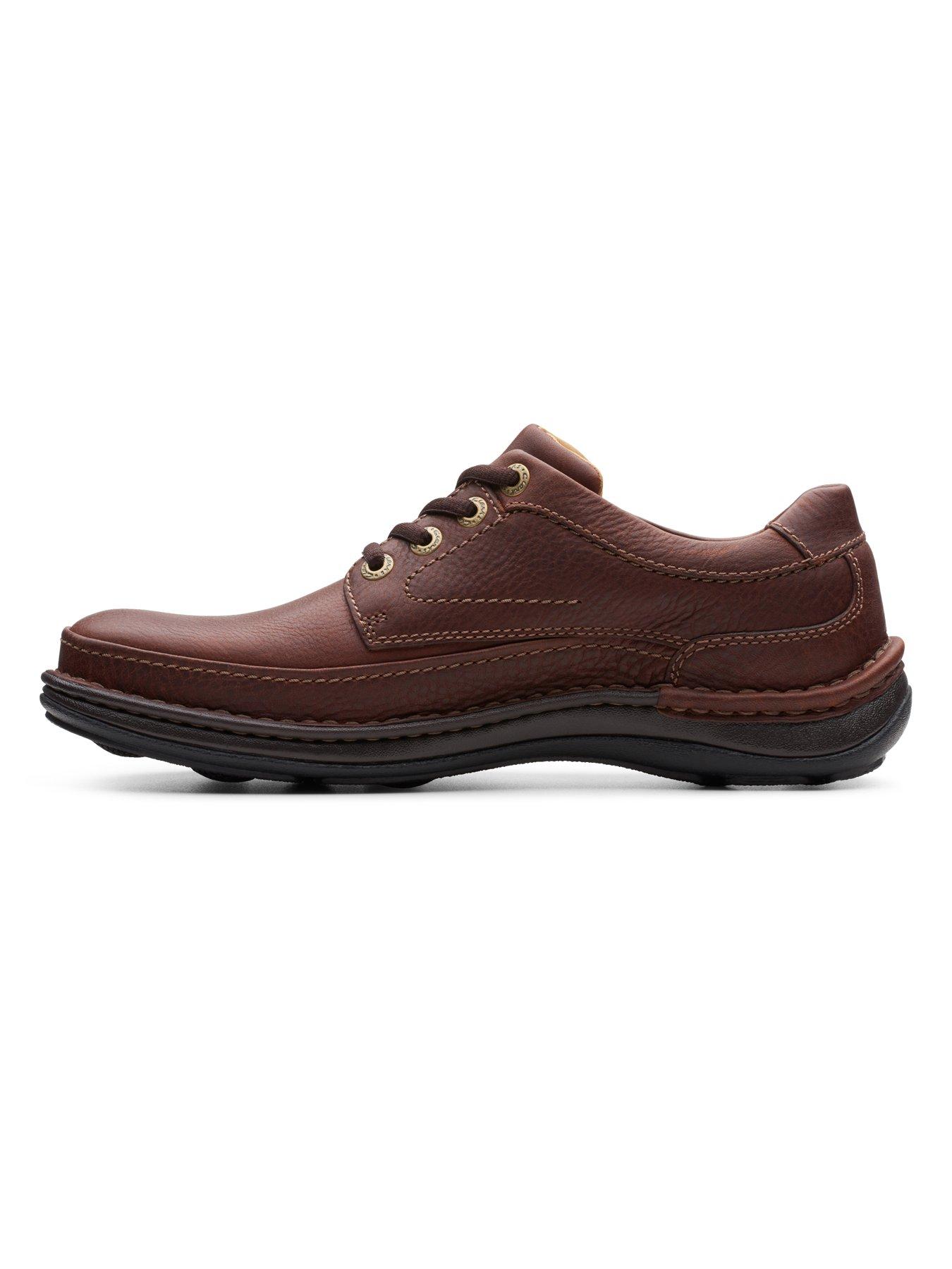  image of clarks-nature-three-formal-lace-up-shoes-brown