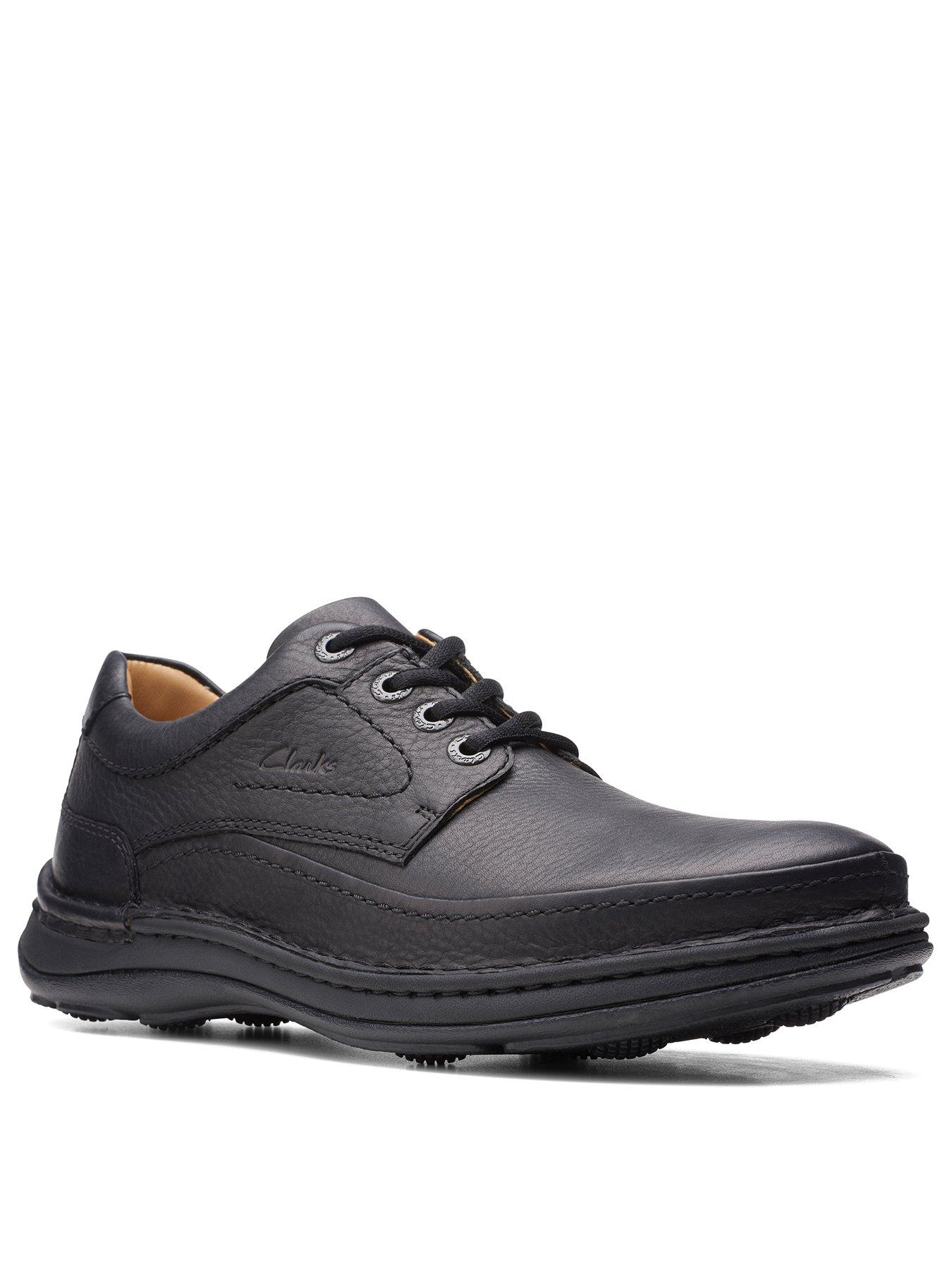  image of clarks-nature-three-formal-lace-up-shoes-black