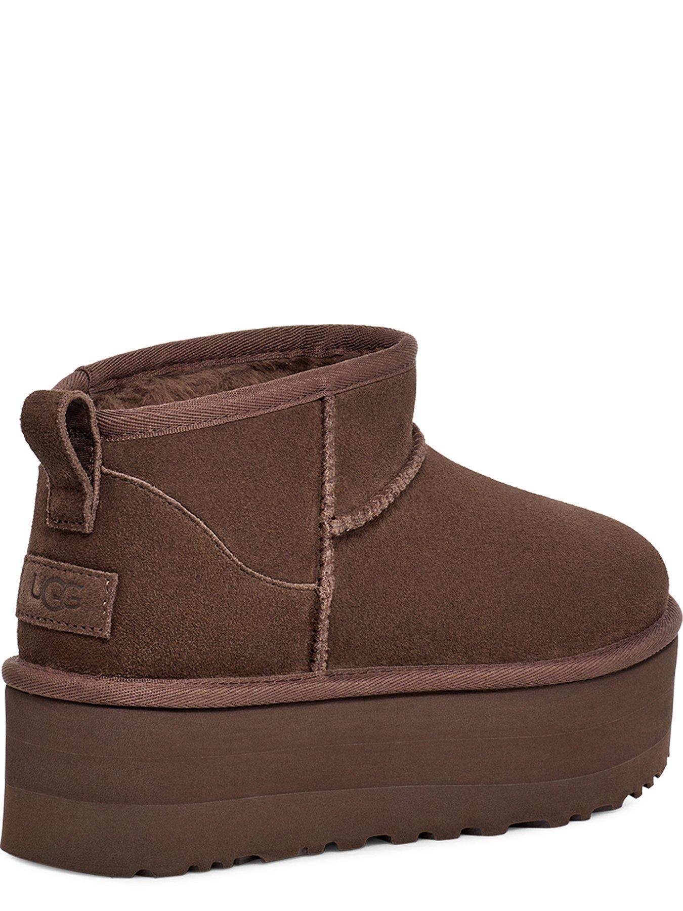 UGG Classic Ultra Mini Platform Boots Burnt Cedar Littlewoods