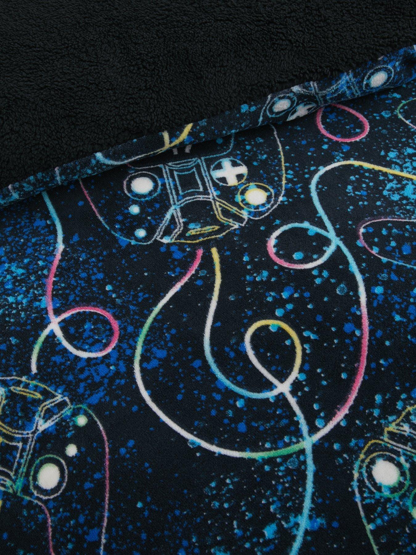  image of very-home-cosy-kids-gamer-fleece-duvet-set-db-multi